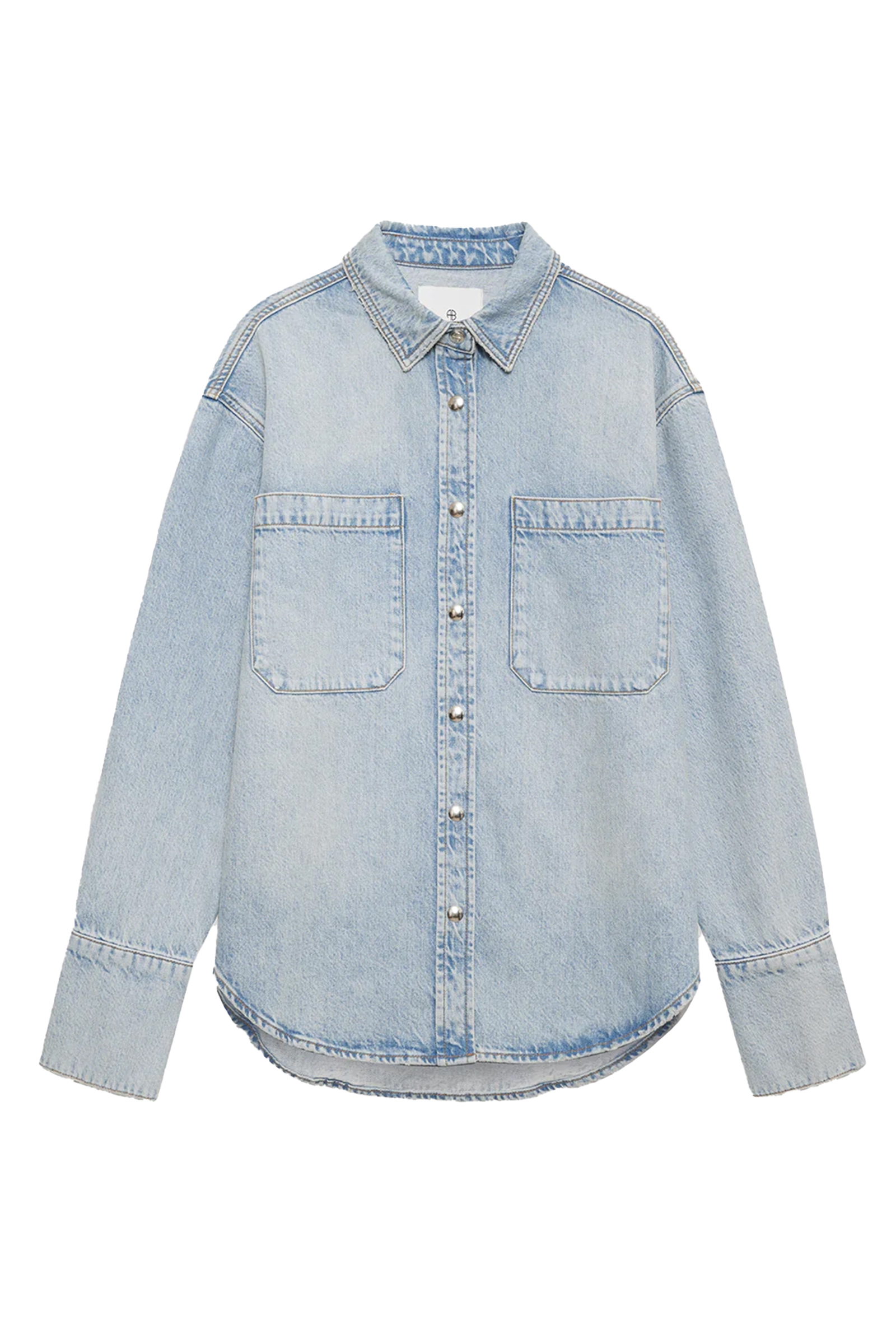 Dames blouse lange mouw blauw
