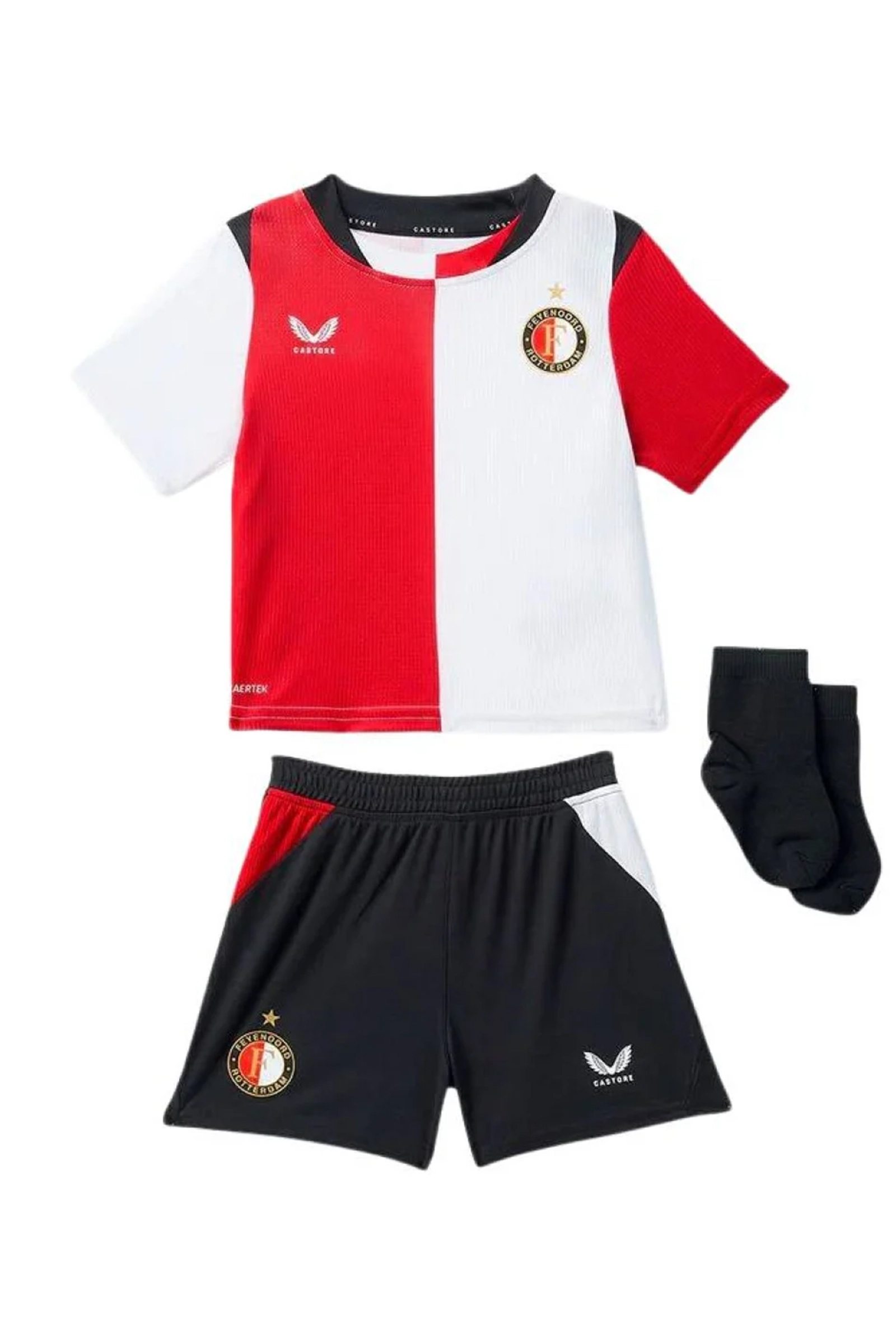 Voetbal jongens set wit