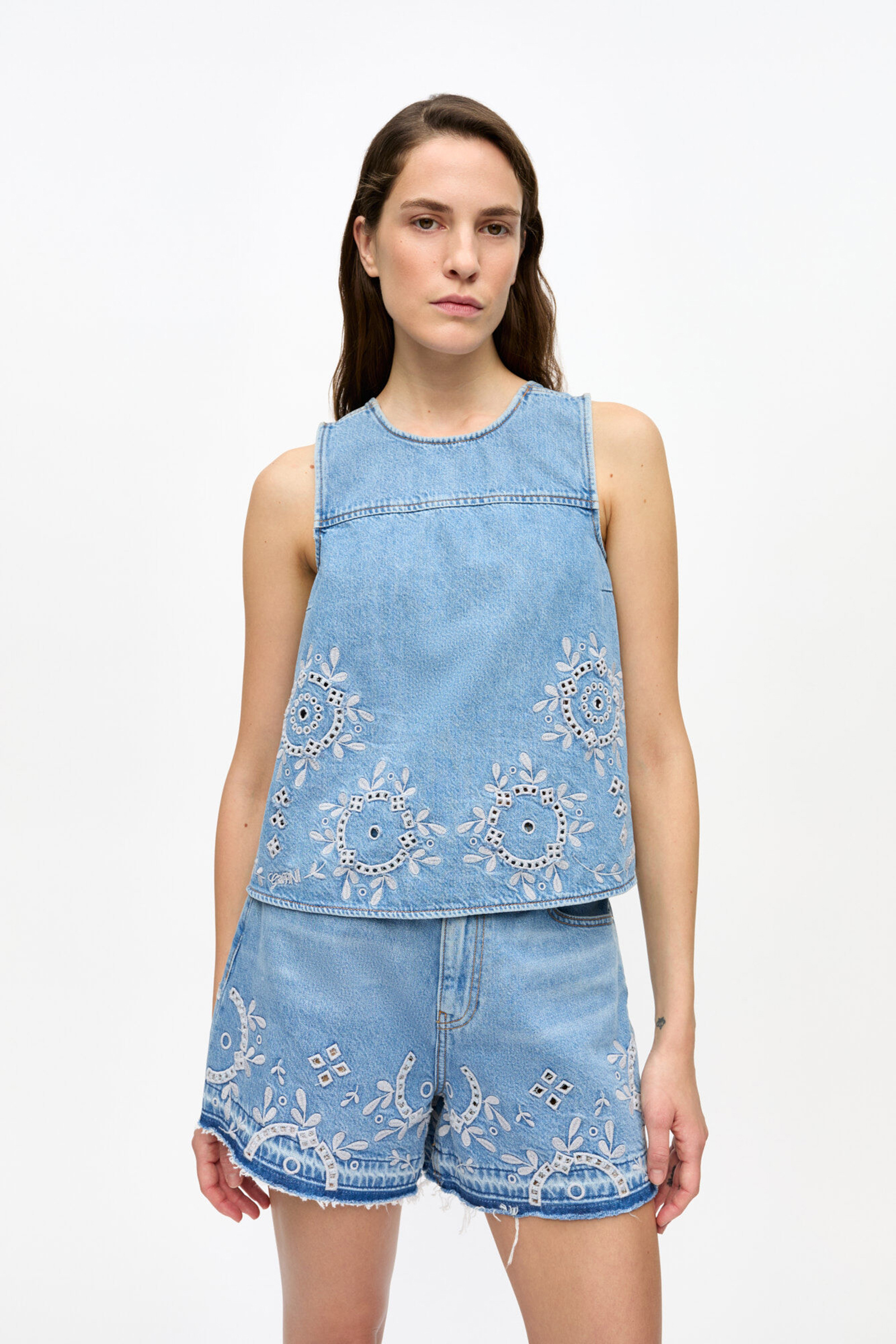 Dames top blauw