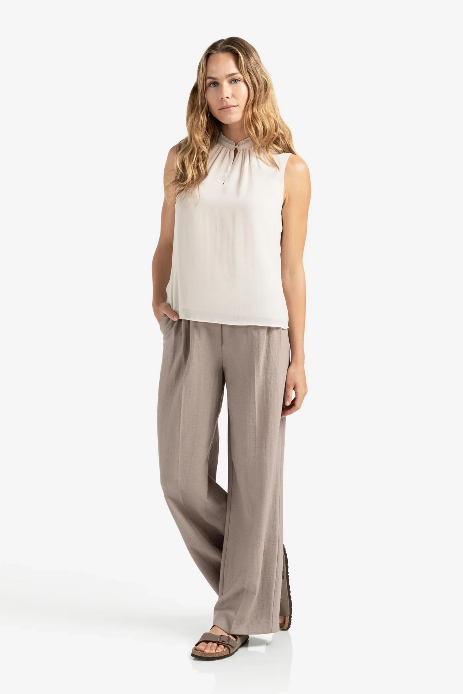 Dames broek grijs