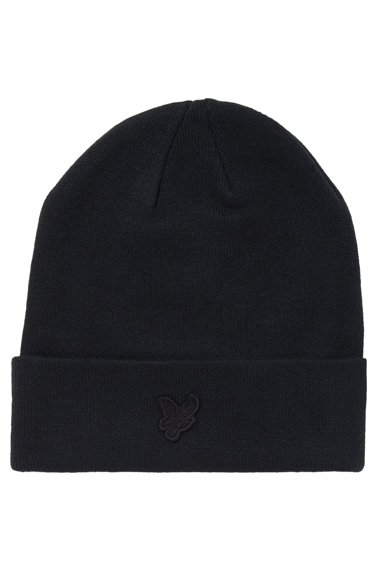 Lyle & Scott TONAL EAGLE BEANIE Zwart-1 1