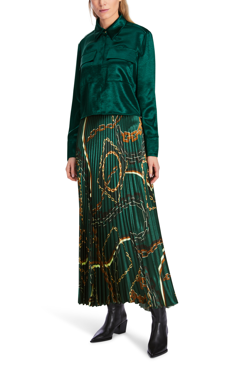 Dames blouse lange mouw groen