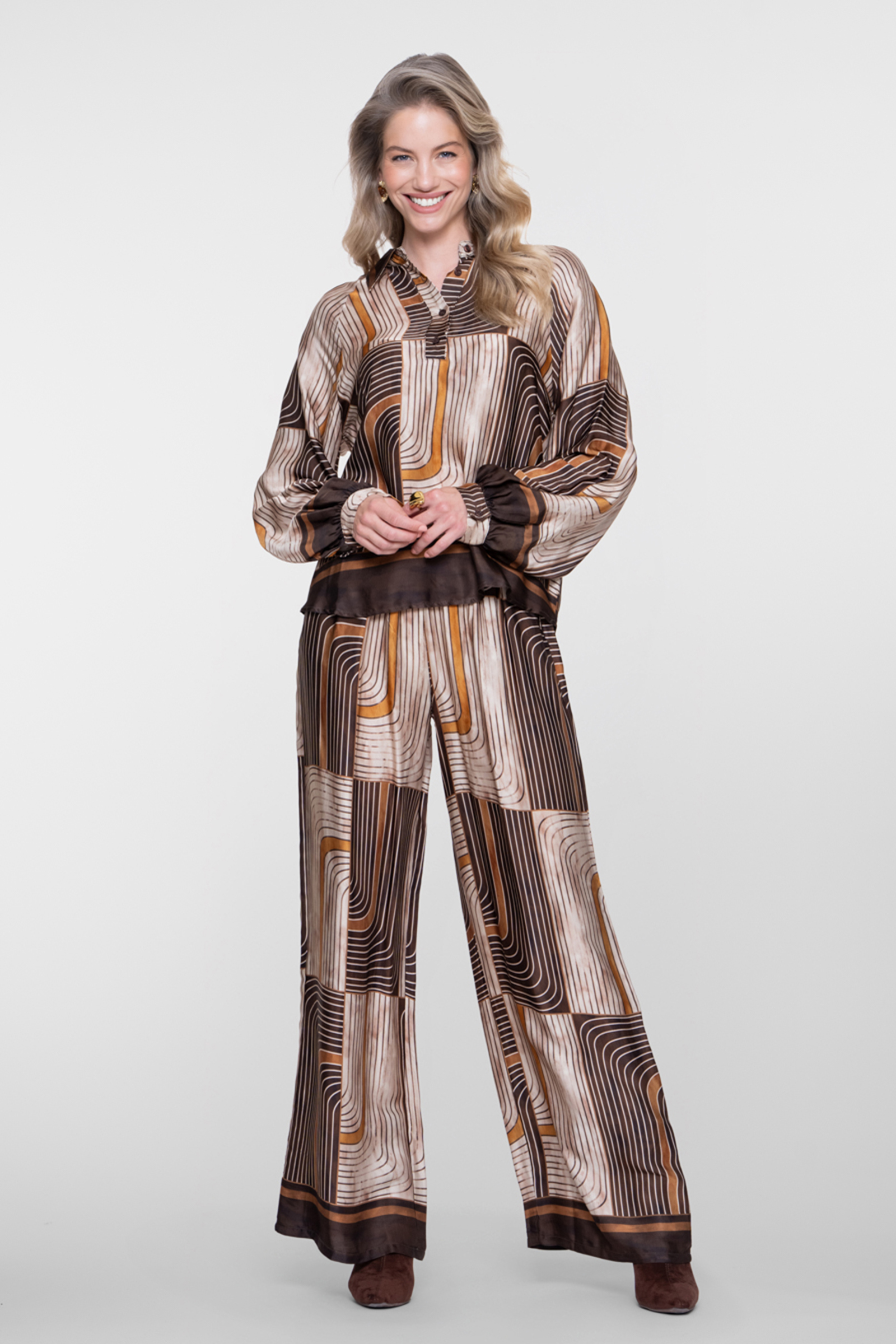 Dames broek paars