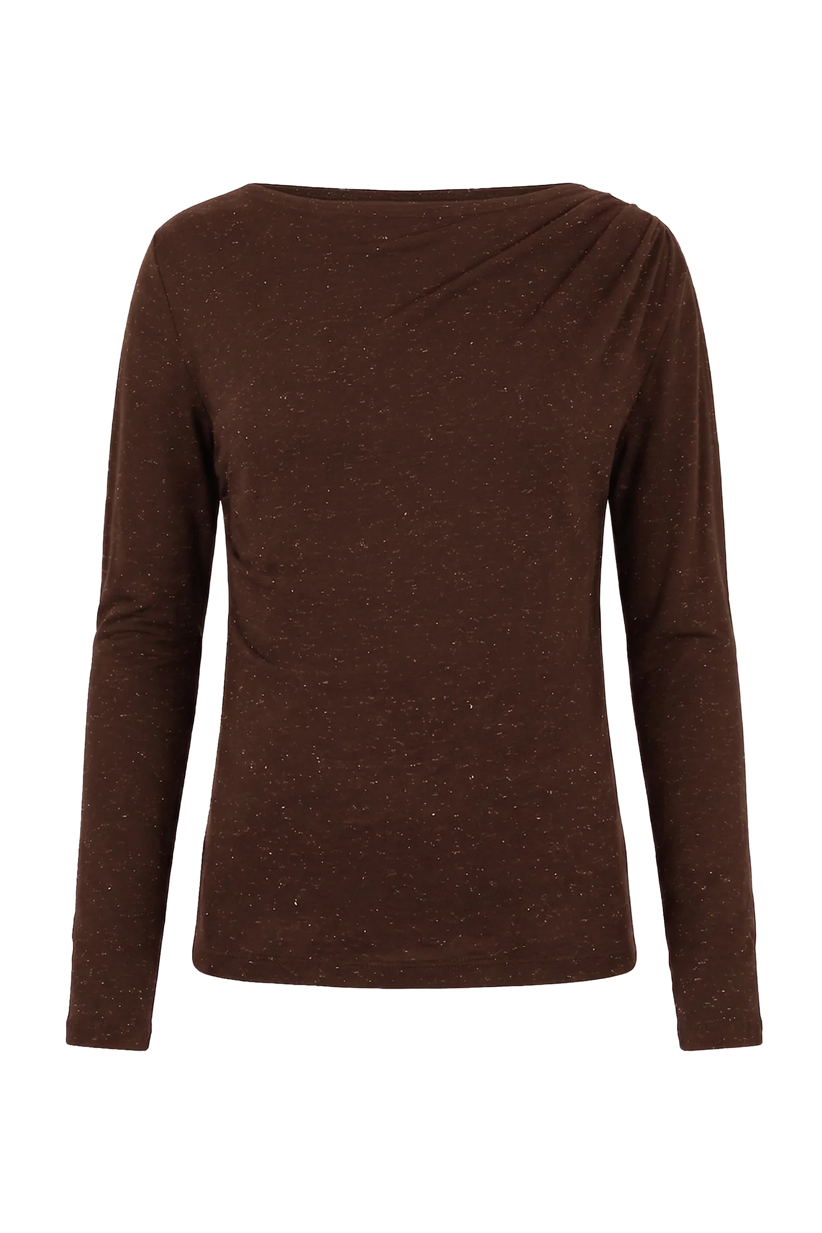 Dames top bruin