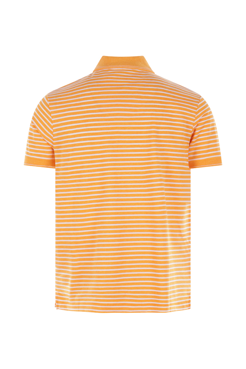 Heren polo korte mouw oranje