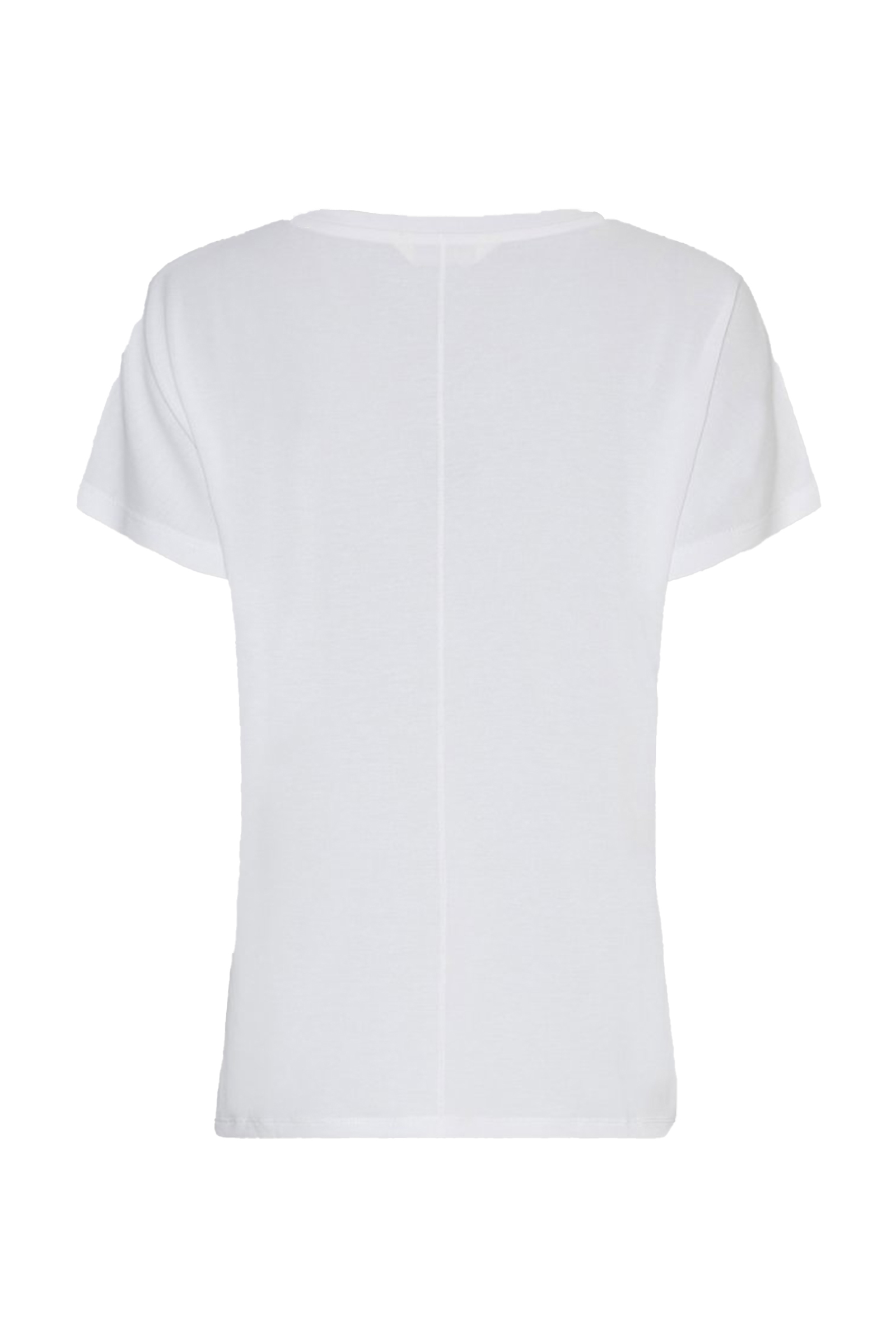 Dames t-shirt lange mouw wit