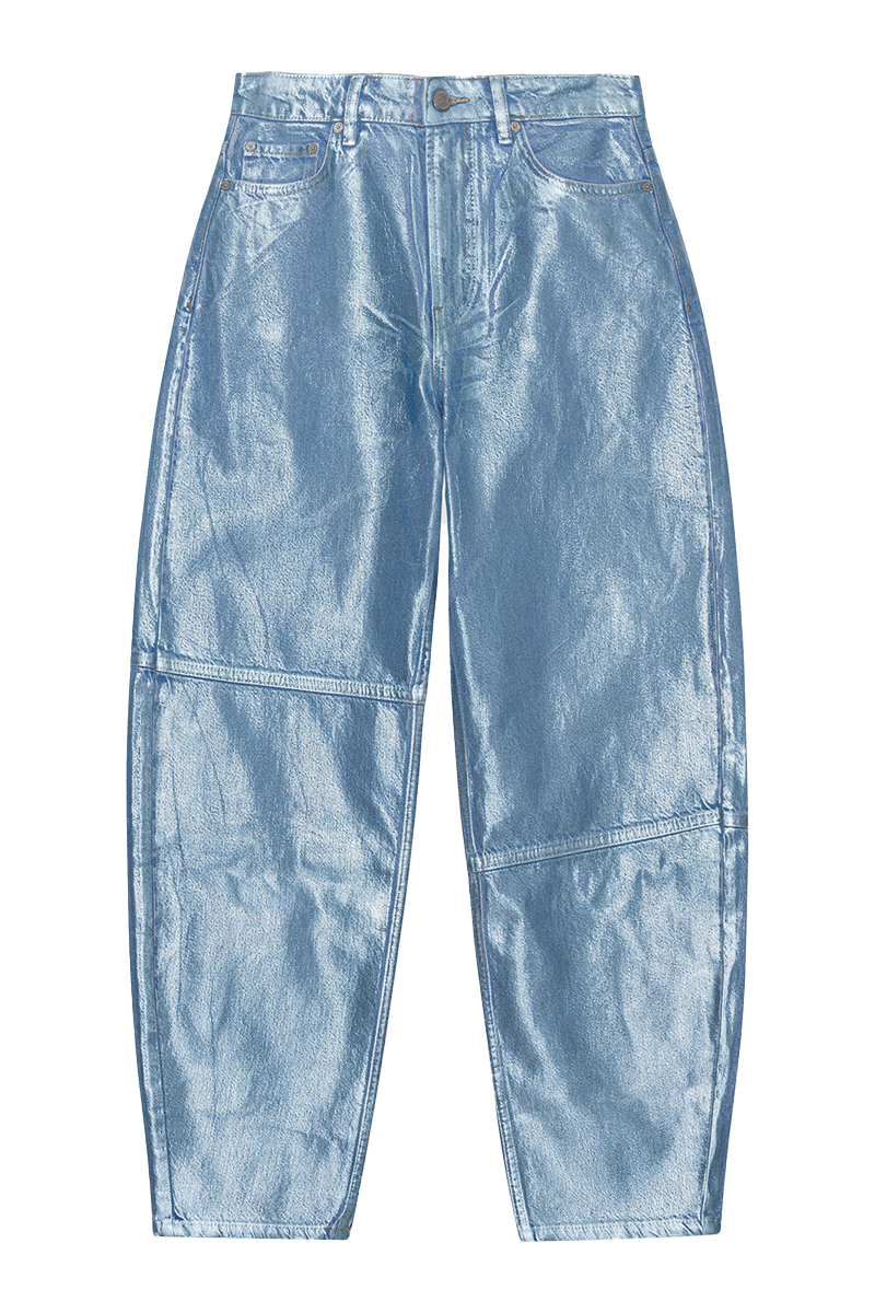 Ganni Dames broek Blauw-1 1
