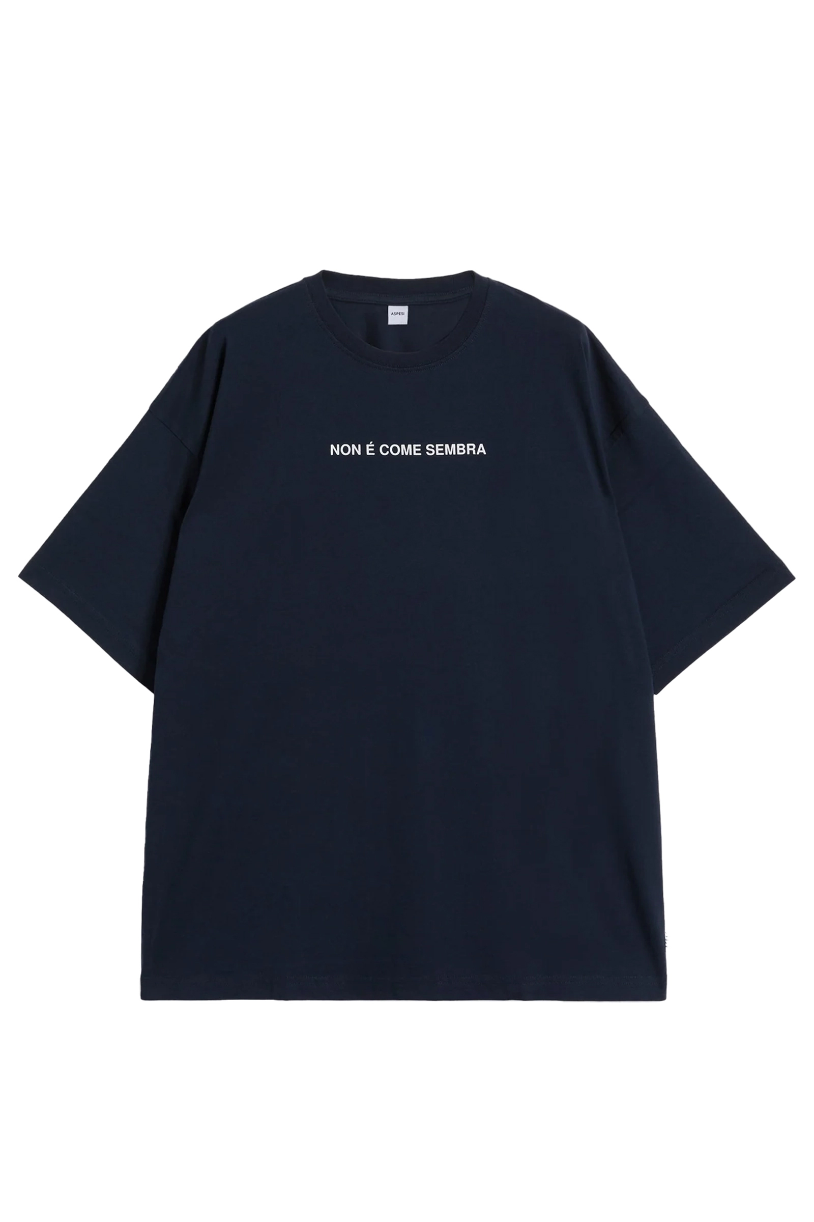 Heren t-shirt kortemouw blauw