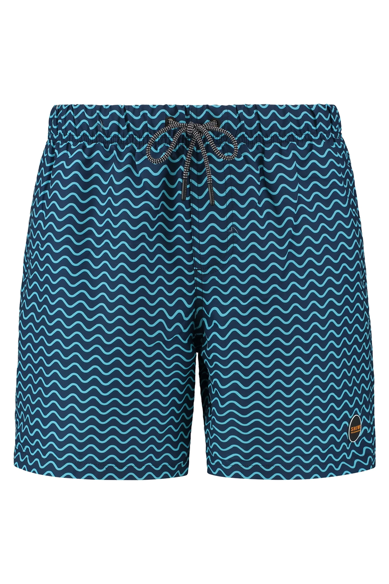 Bad/beach heren zwemshort blauw