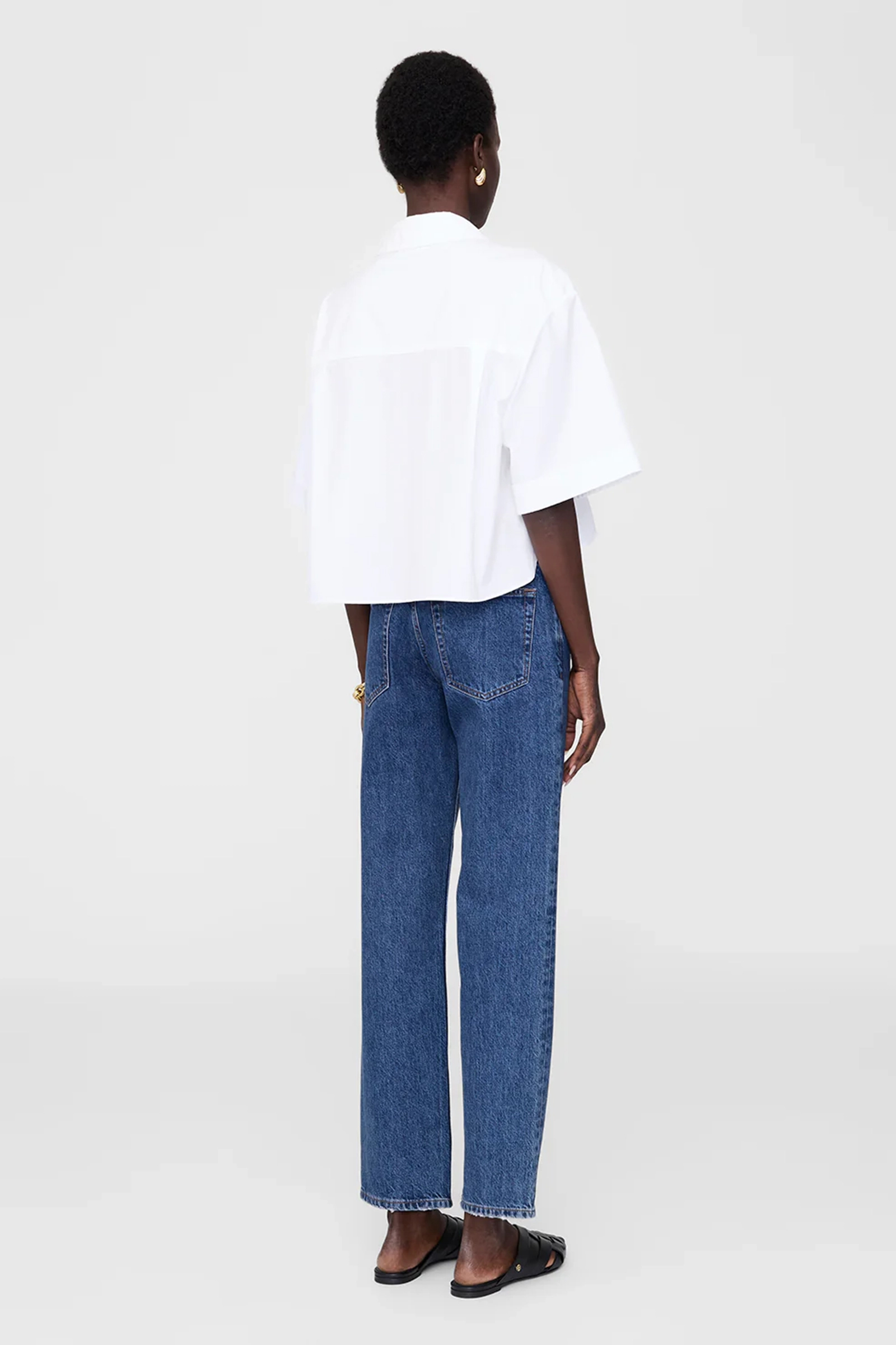 Anine Bing Edith shirt Wit-1 4