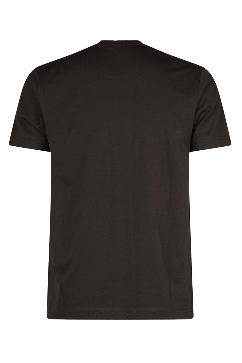 Heren t-shirt kortemouw bruin