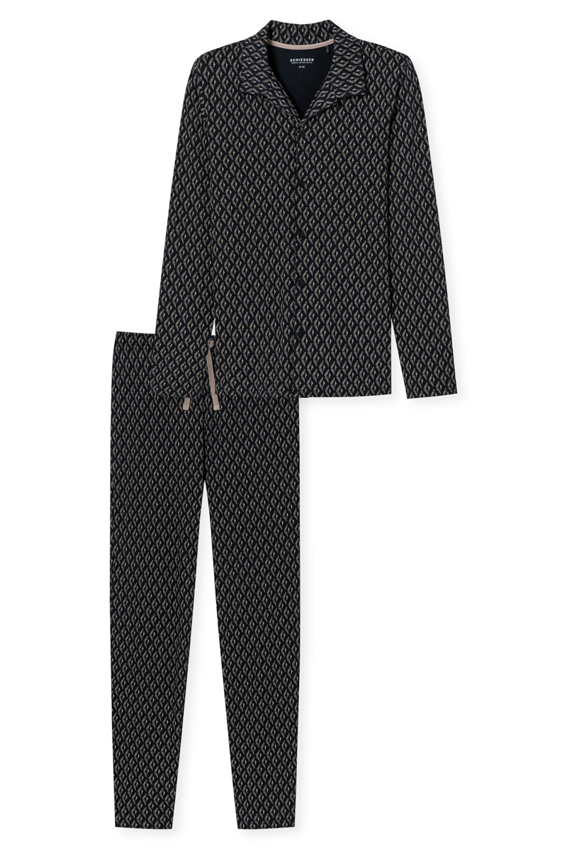 Nachtmode heren pyjama blauw