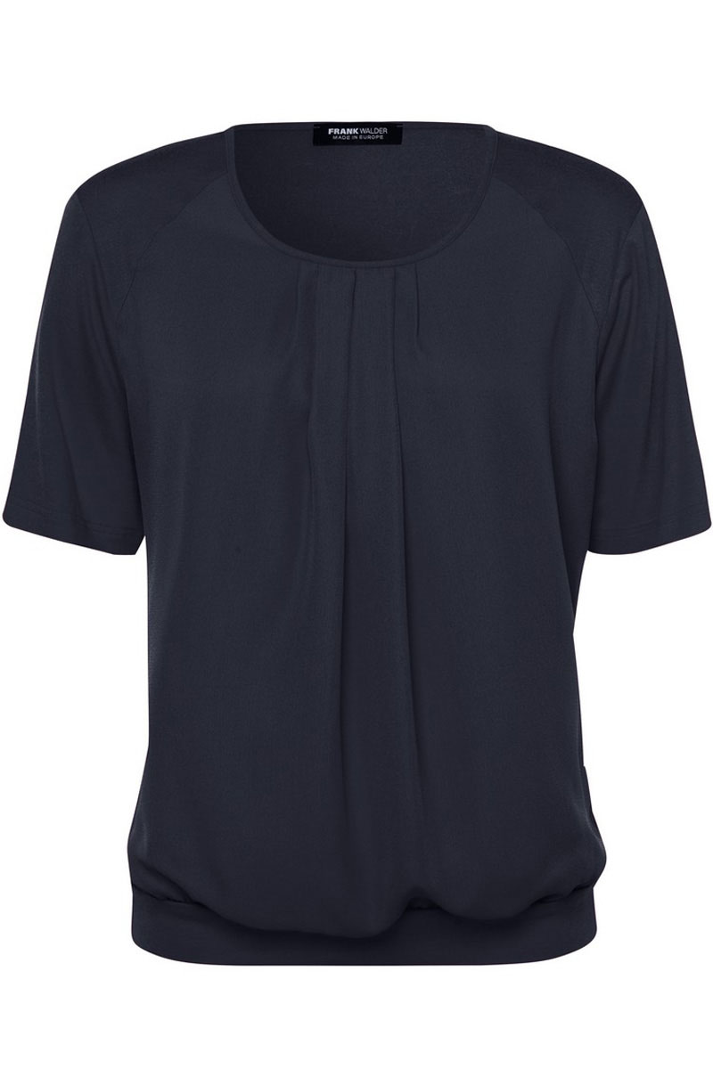 Dames t-shirt korte mouw blauw