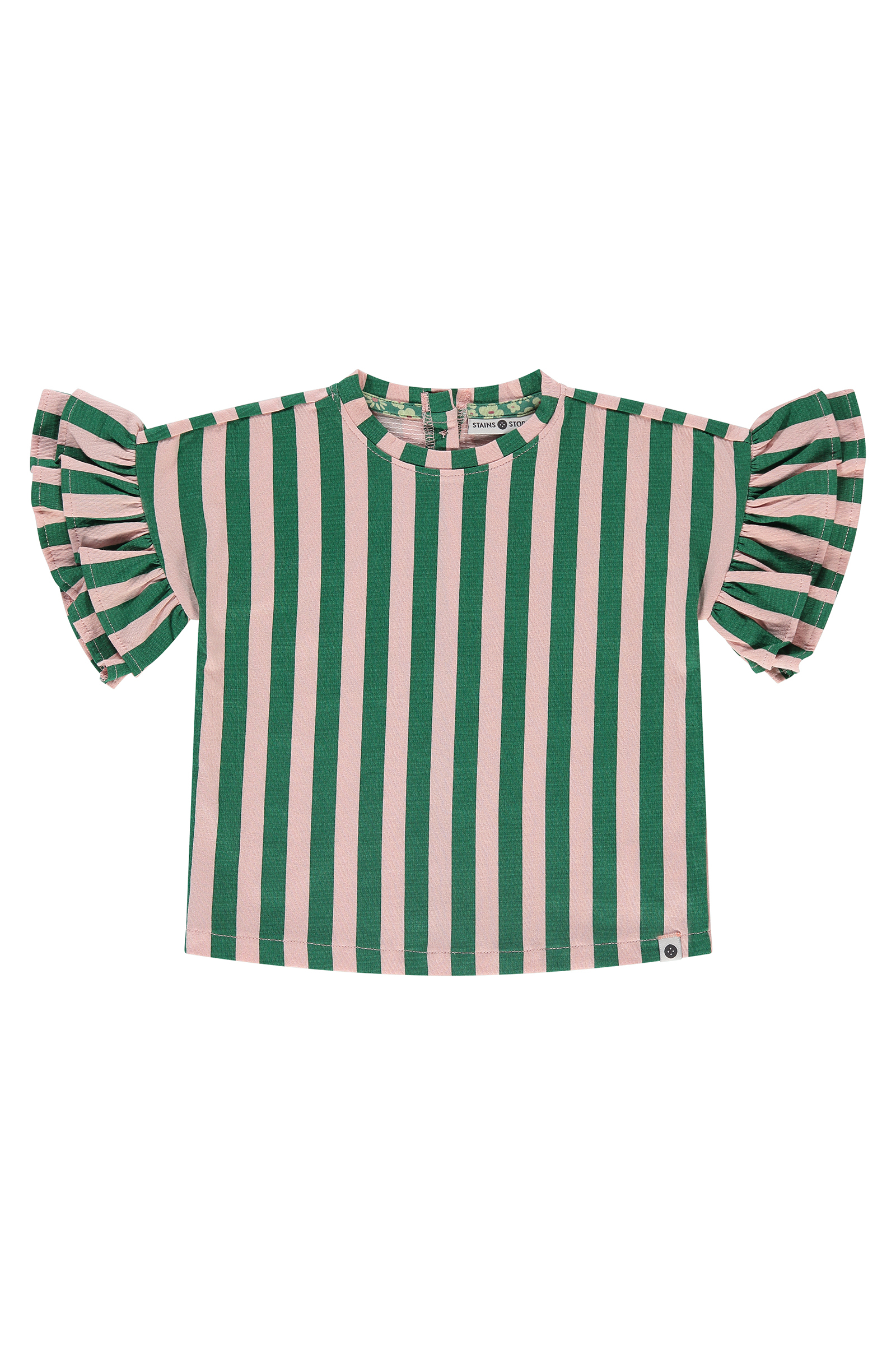 Stains and Stories Girls top short sleeve Rose-1 1