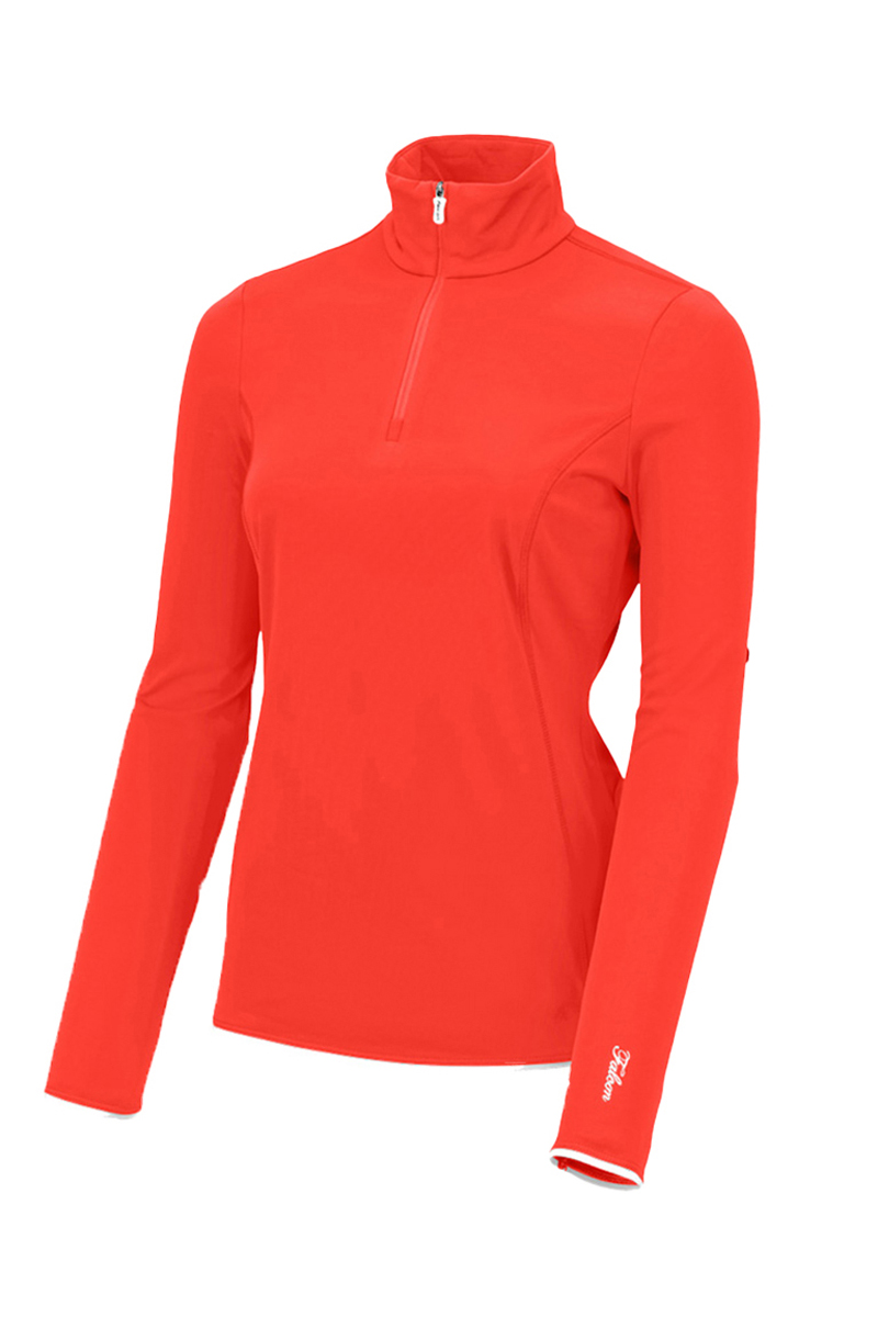 Wintersport dames pully+rits oranje