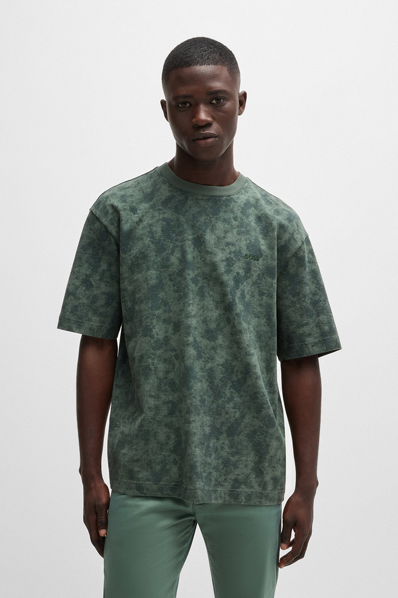 Heren t-shirt kortemouw groen