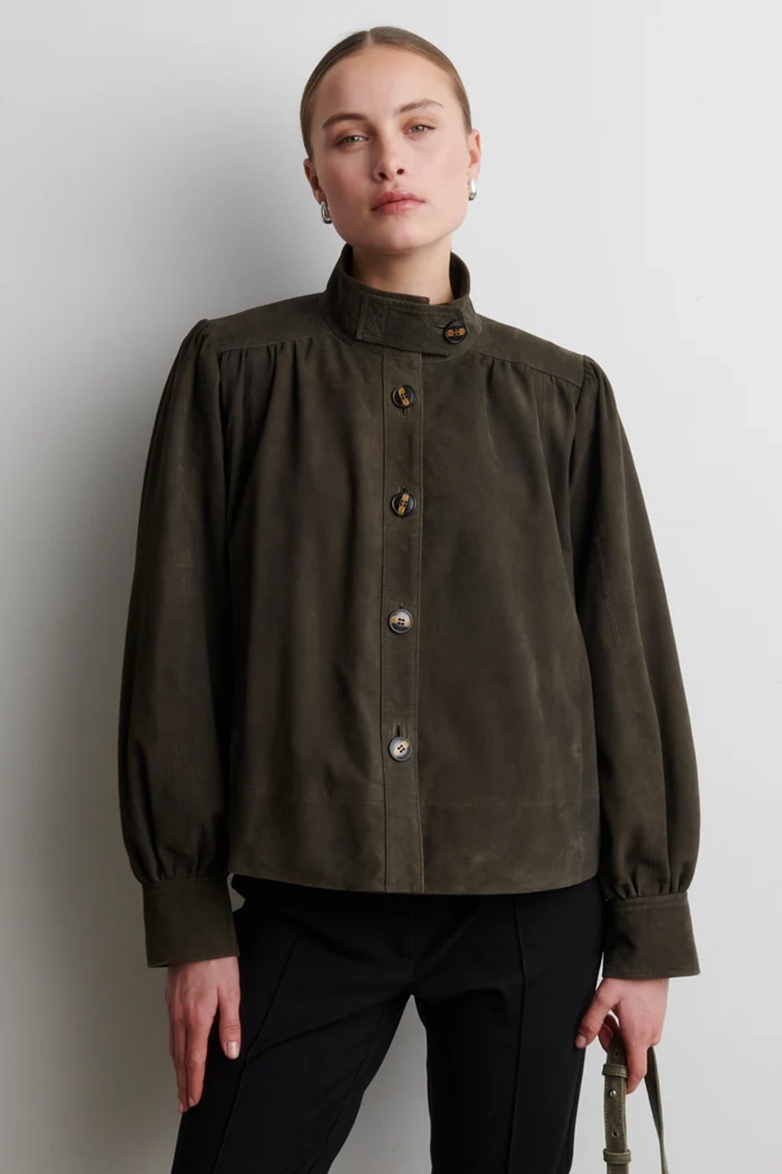 Dames blazer groen