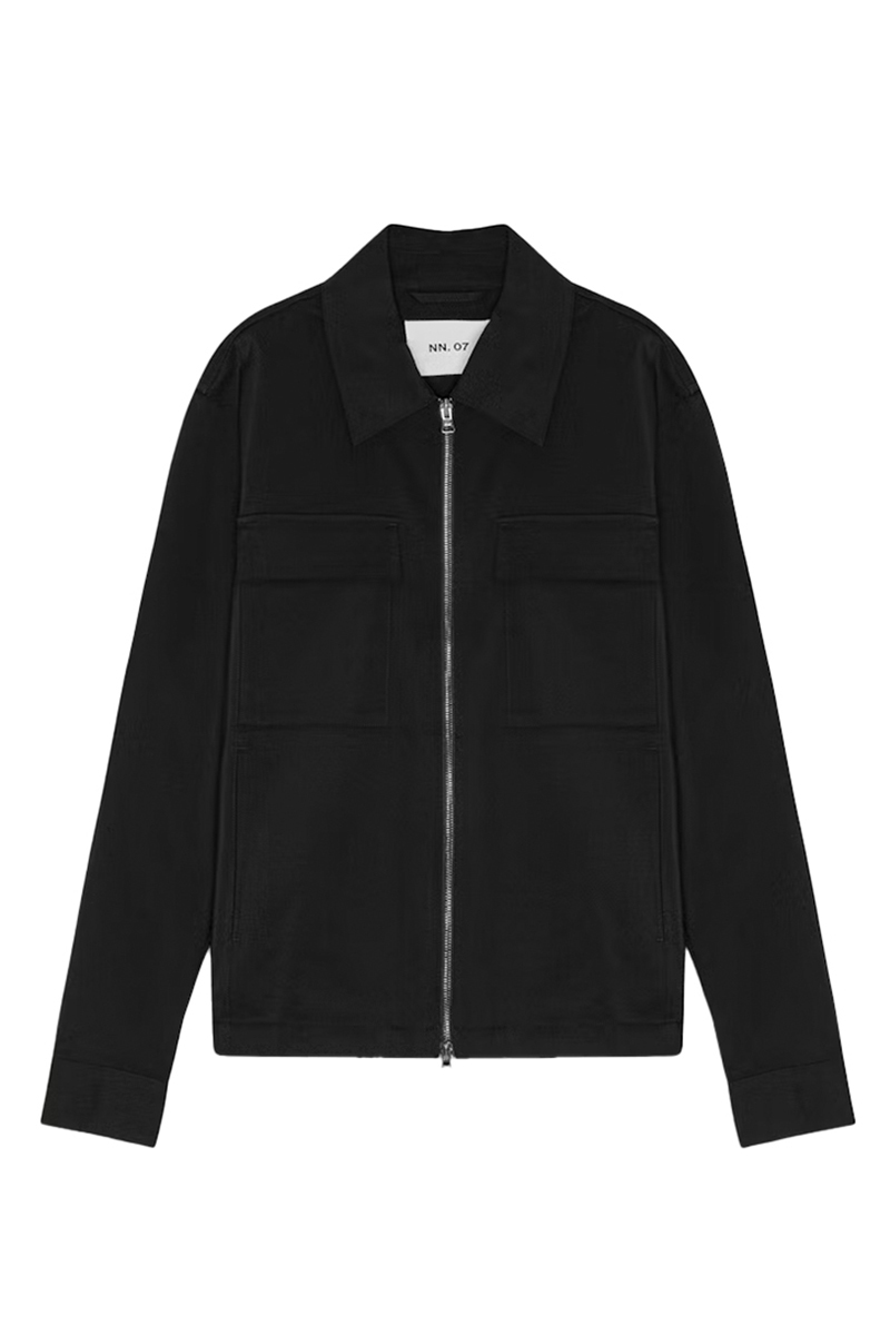 Heren overshirt zwart