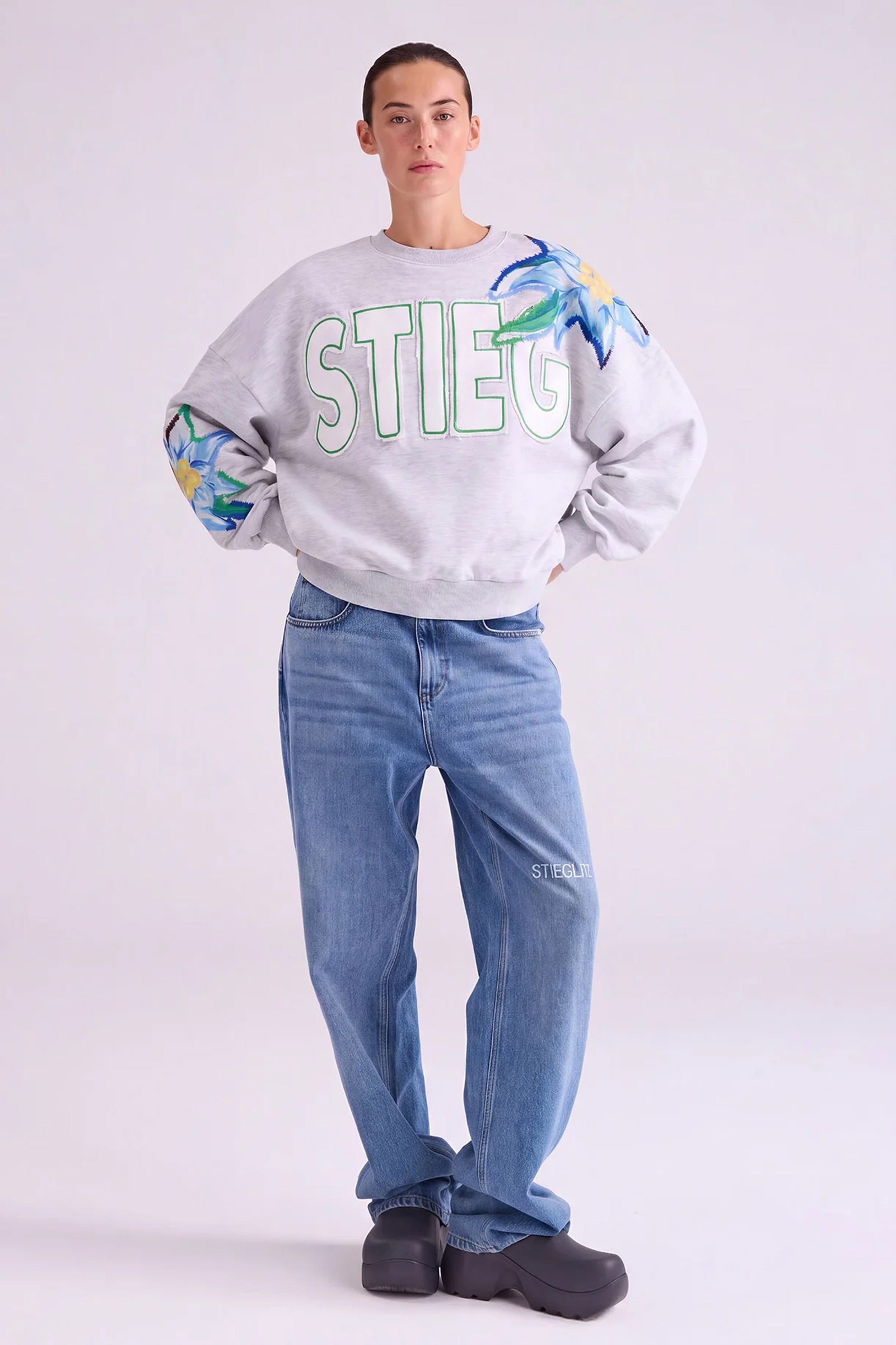 Dames sweater grijs