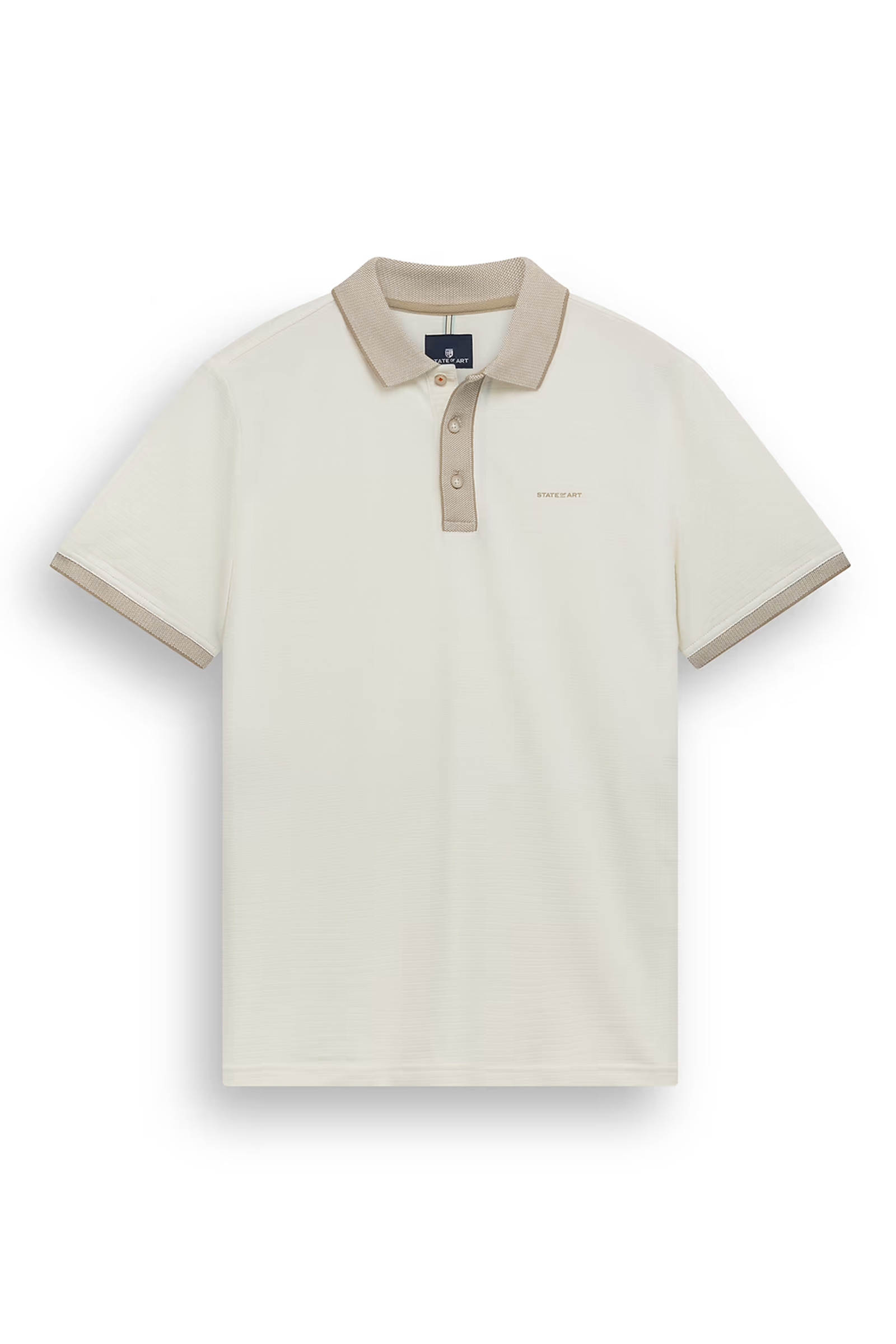 Heren polo korte mouw wit