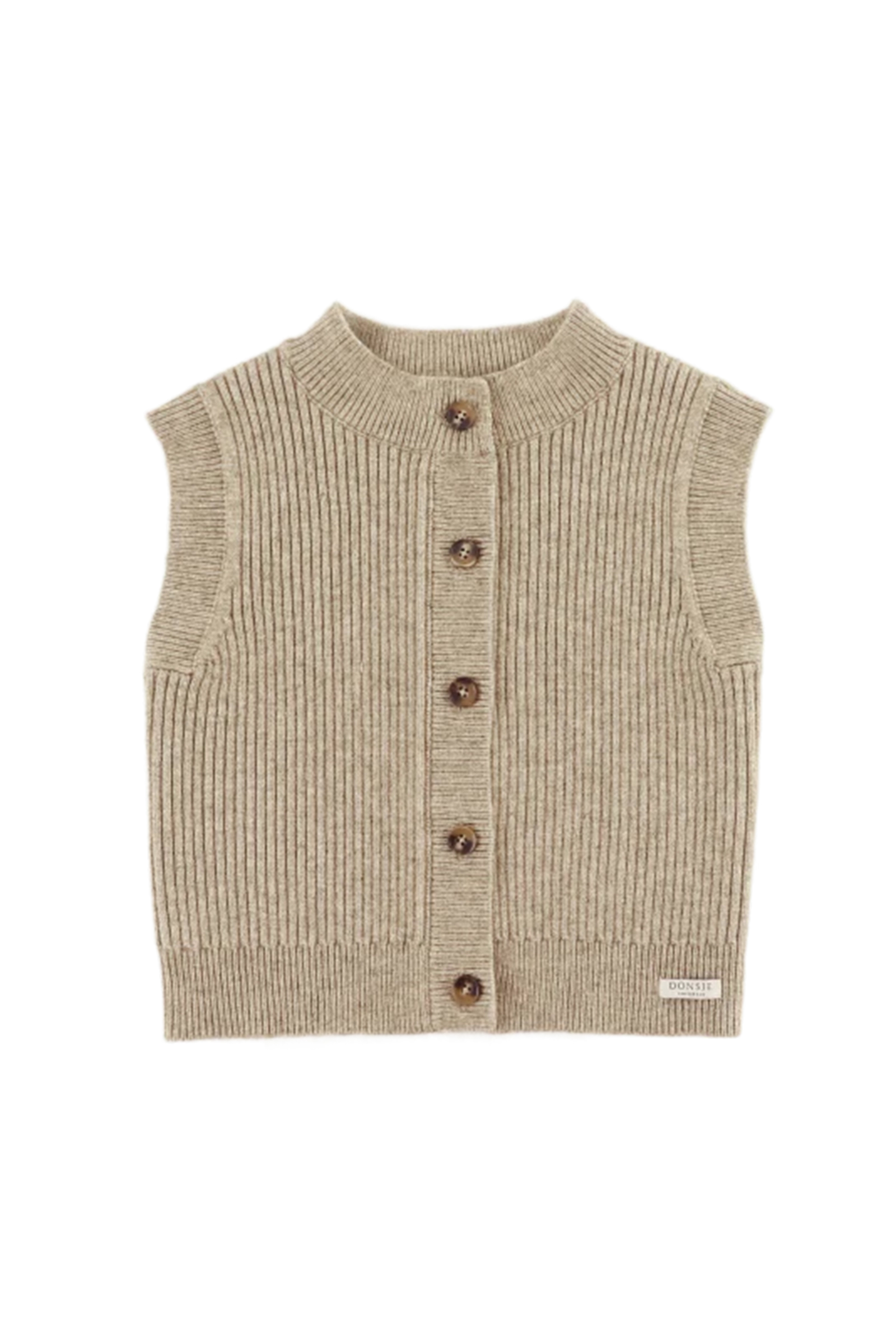 Meisjes vest bruin