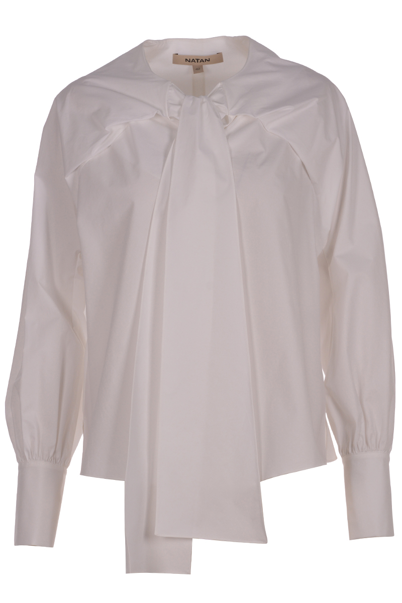 Natan Dames blouse lange mouw Wit-1 1