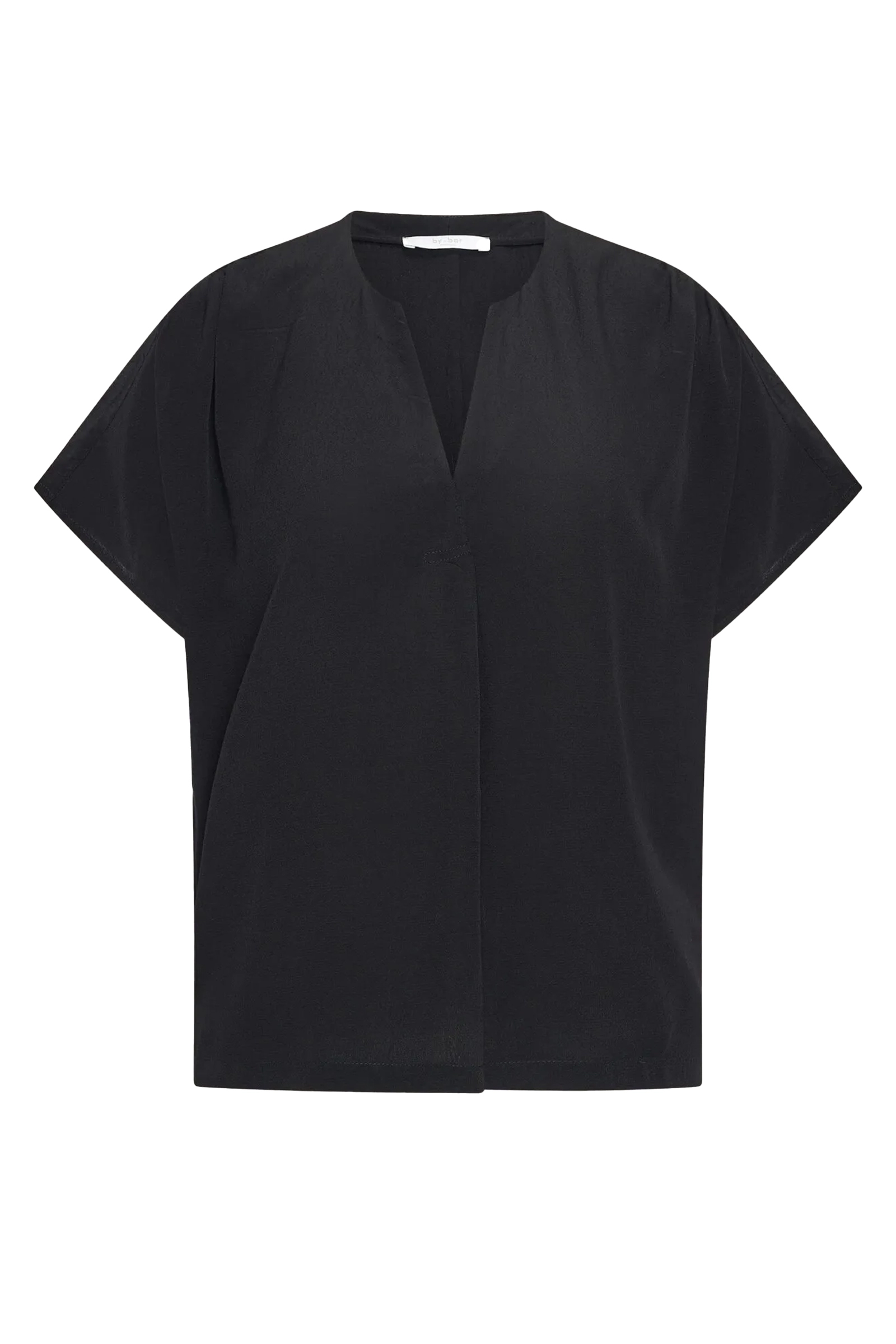 Dames blouse korte mouw zwart