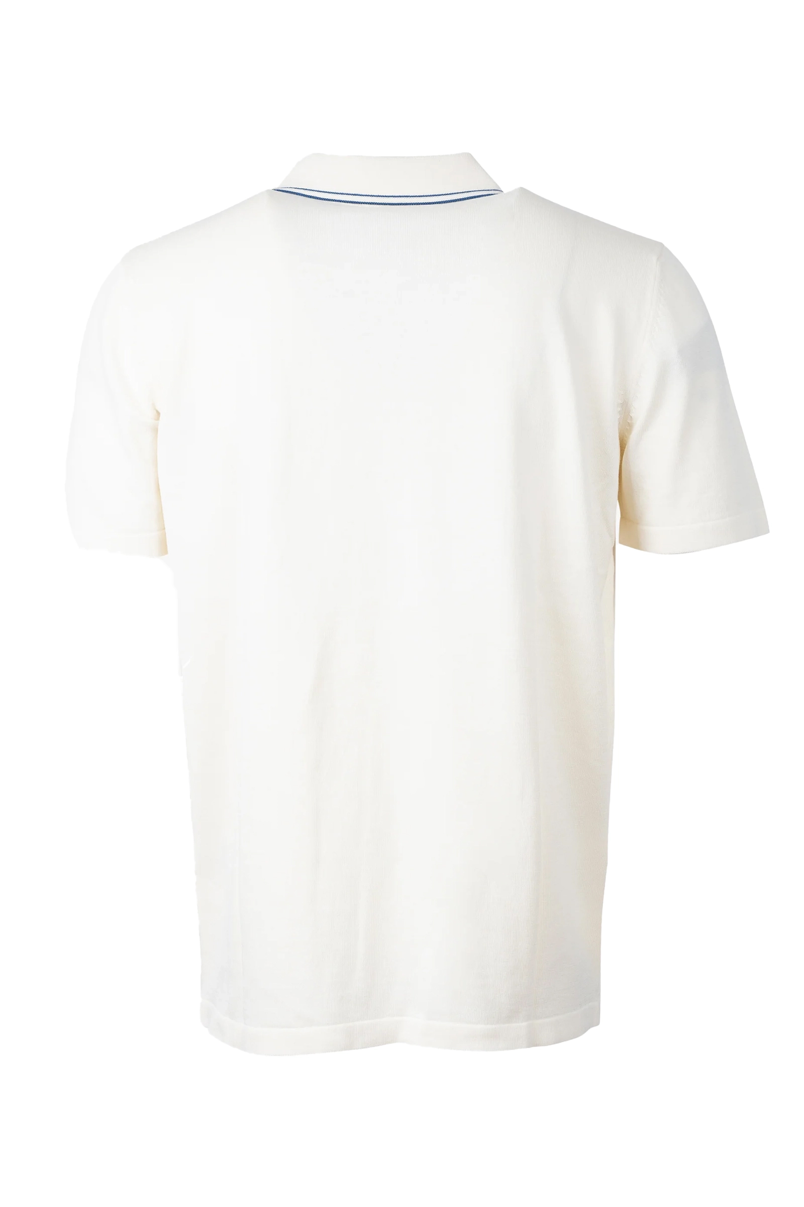 Heren polo korte mouw ecru