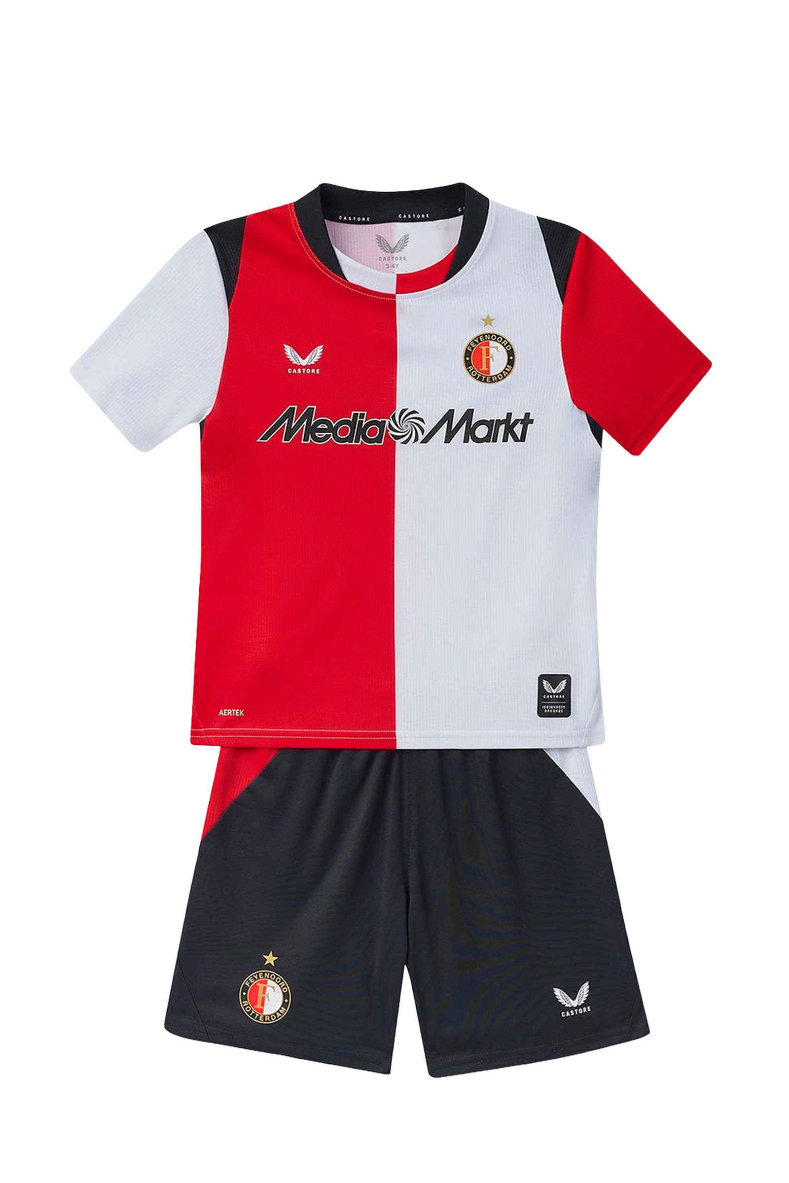 Voetbal jongens set wit