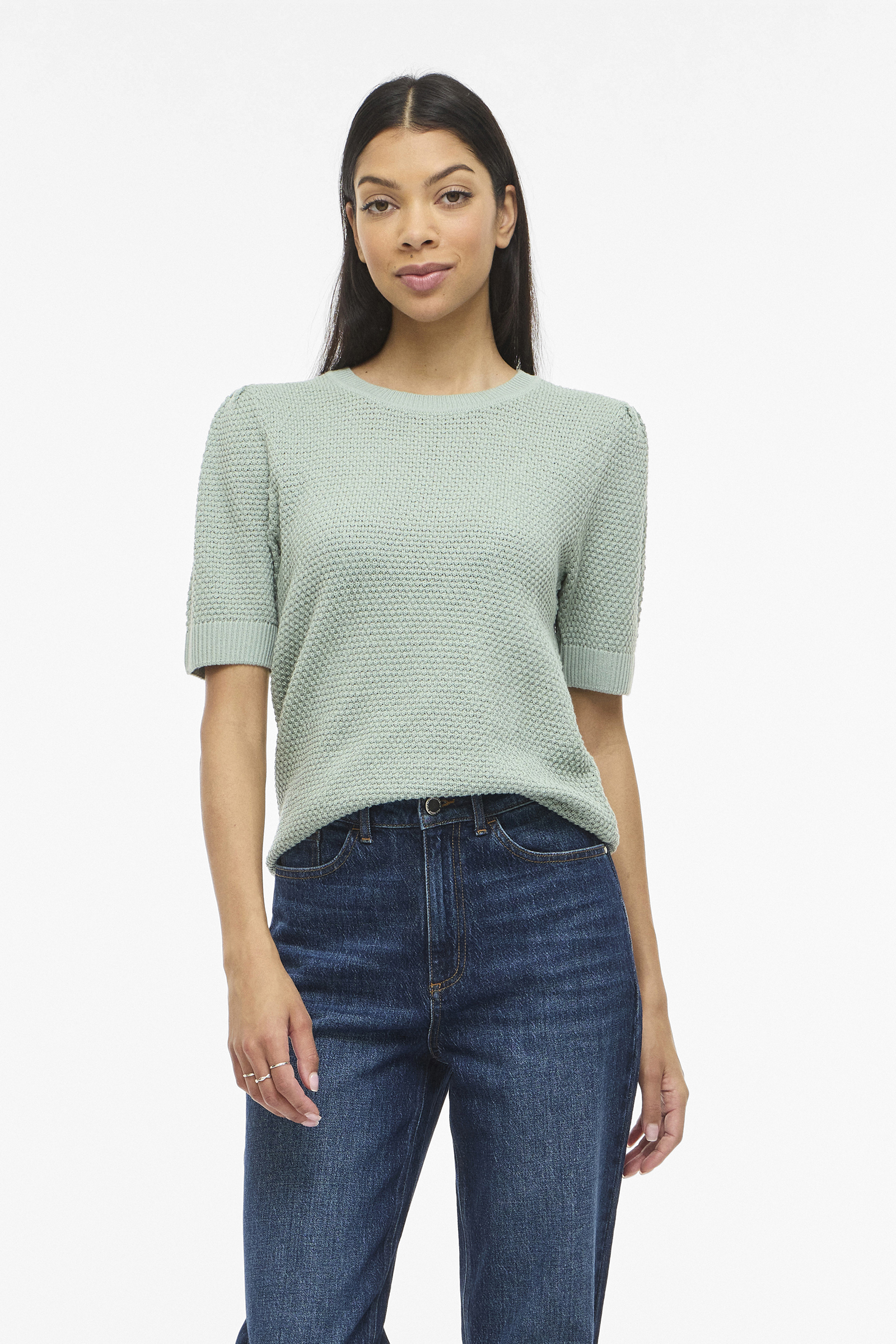 Dames t-shirt korte mouw blauw