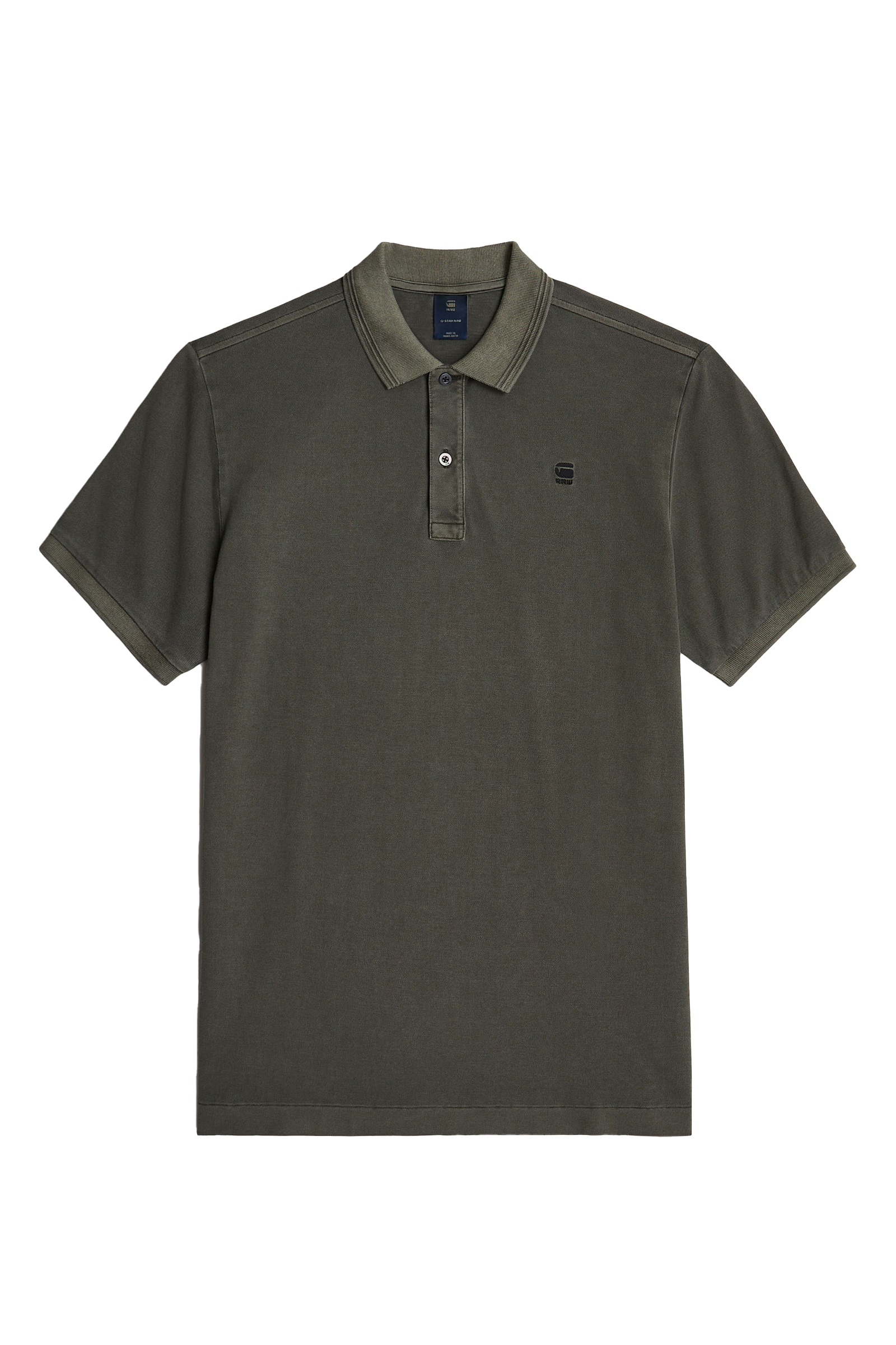G-Star Dunda overdyed slim polo s\s Grijs-1 1