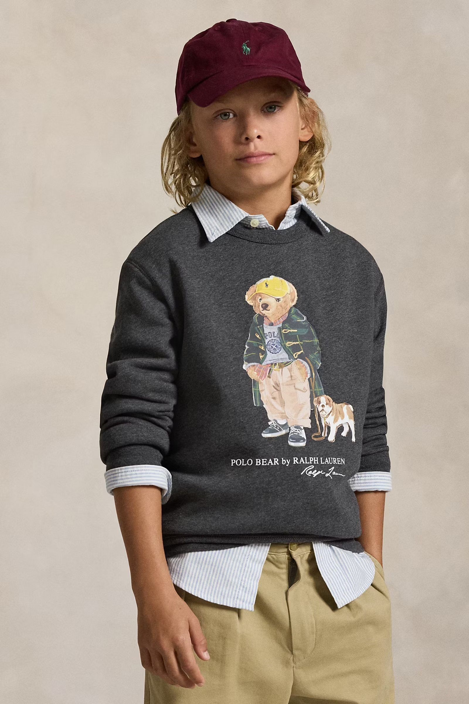 Jongens sweater grijs