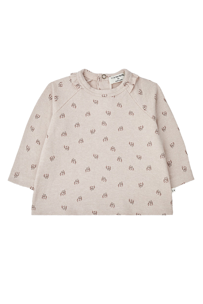 Baby t-shirt lange mouw rose Baby t-shirt lange mouw rose