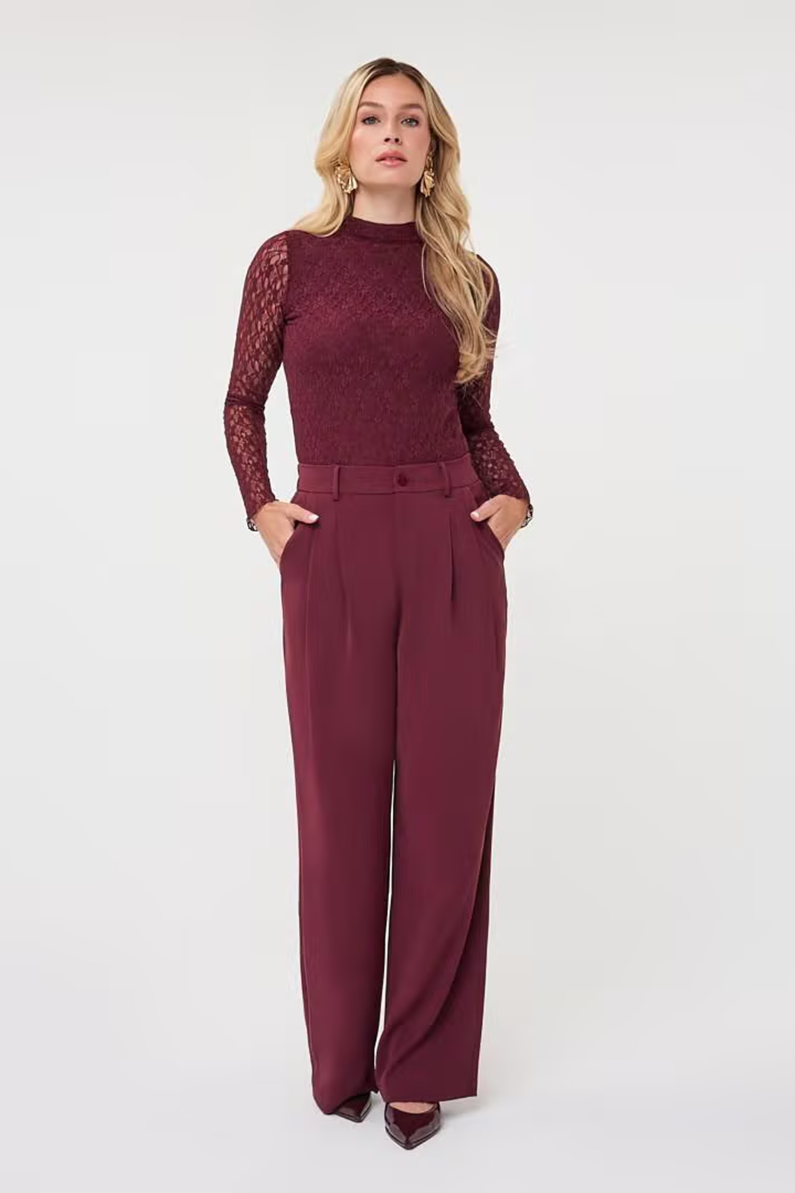Dames broek rood