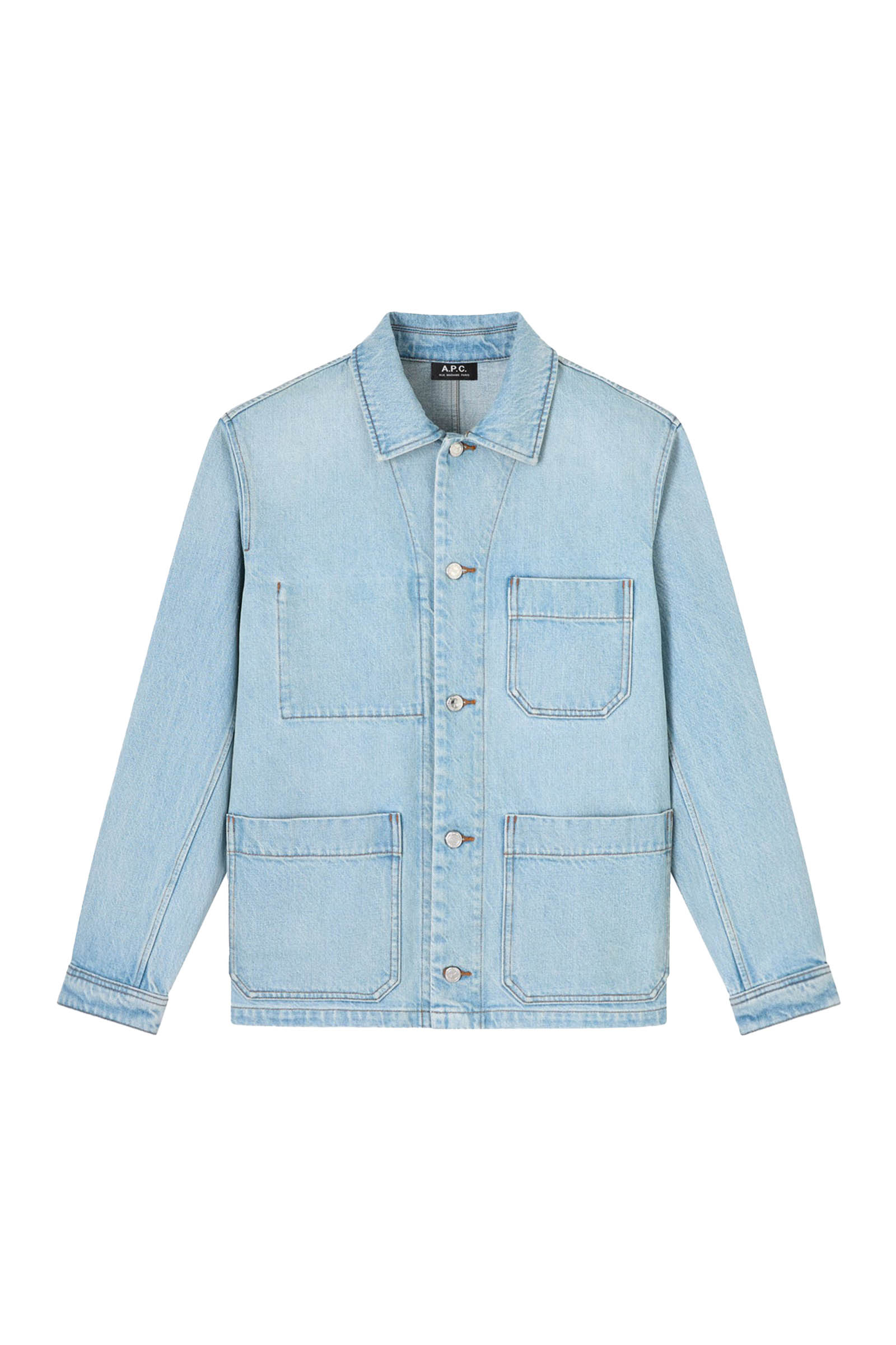 Heren overshirt blauw
