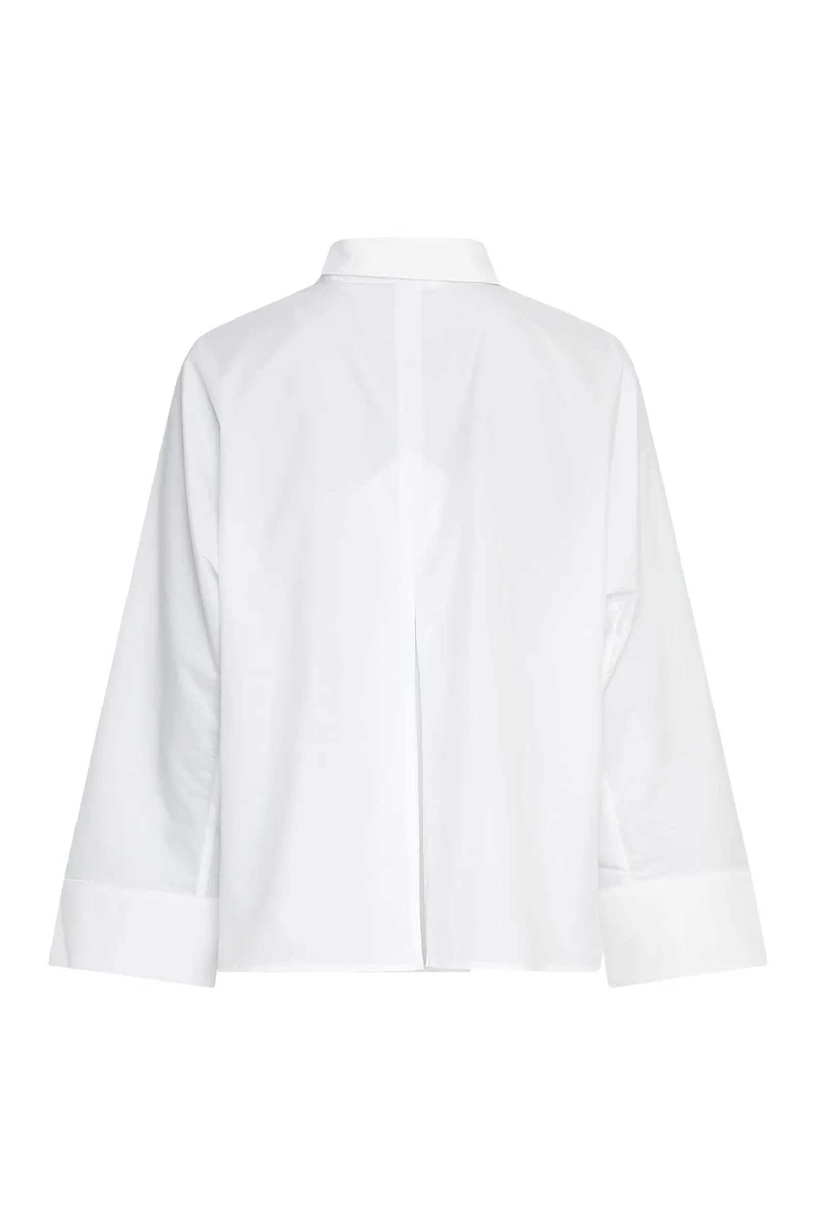 Dames blouse lange mouw wit