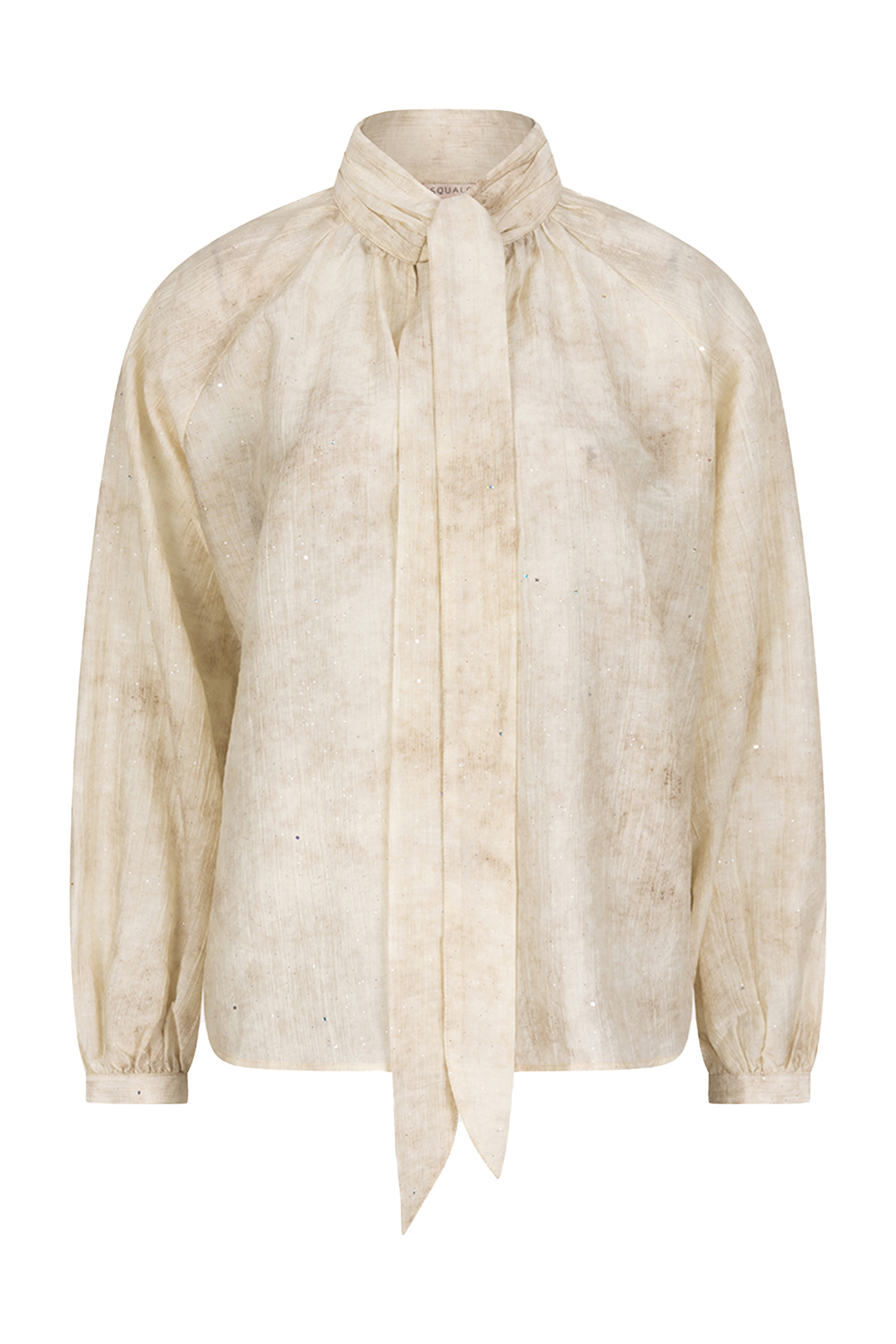 Dames blouse lange mouw ecru