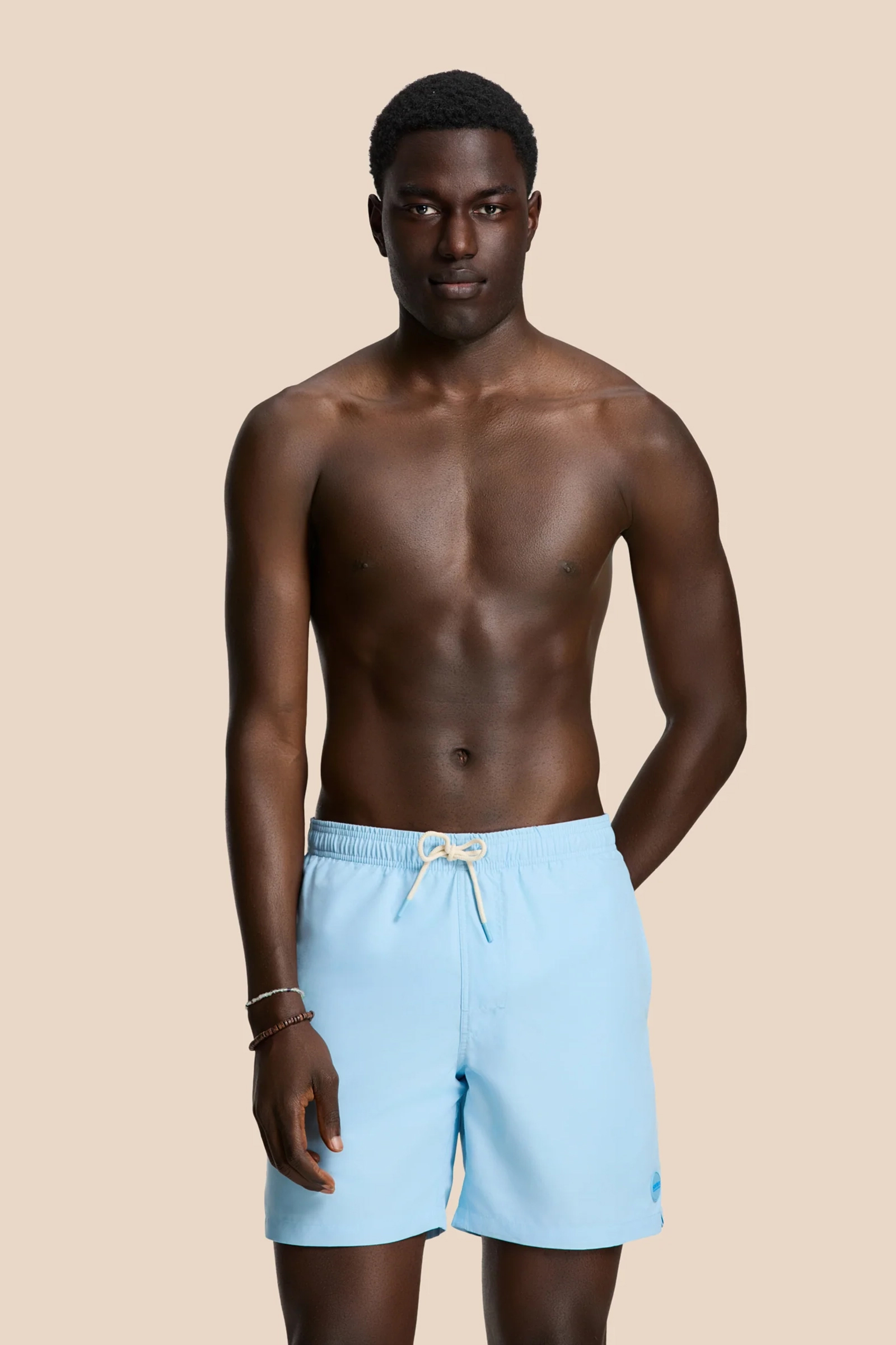 Bad/beach heren zwemshort blauw
