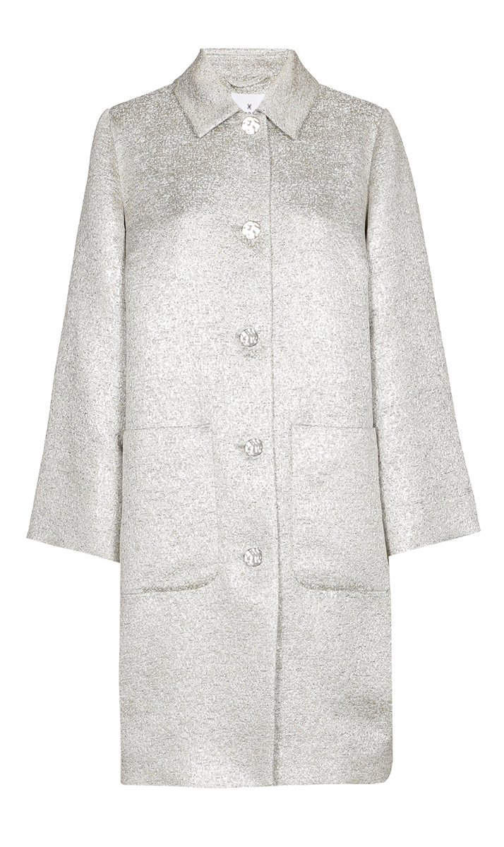 Dames blazer zilver