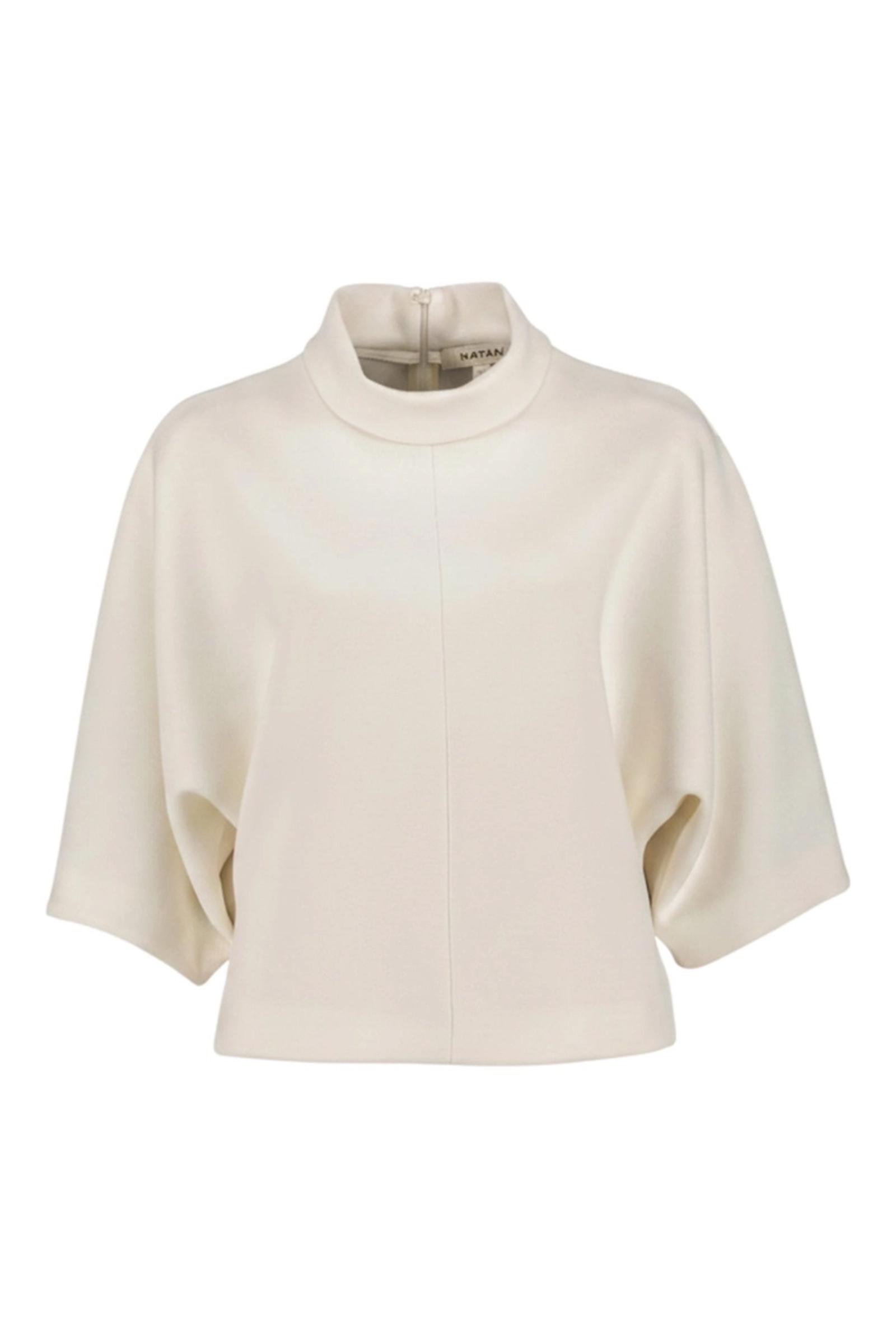 Dames blouse korte mouw wit