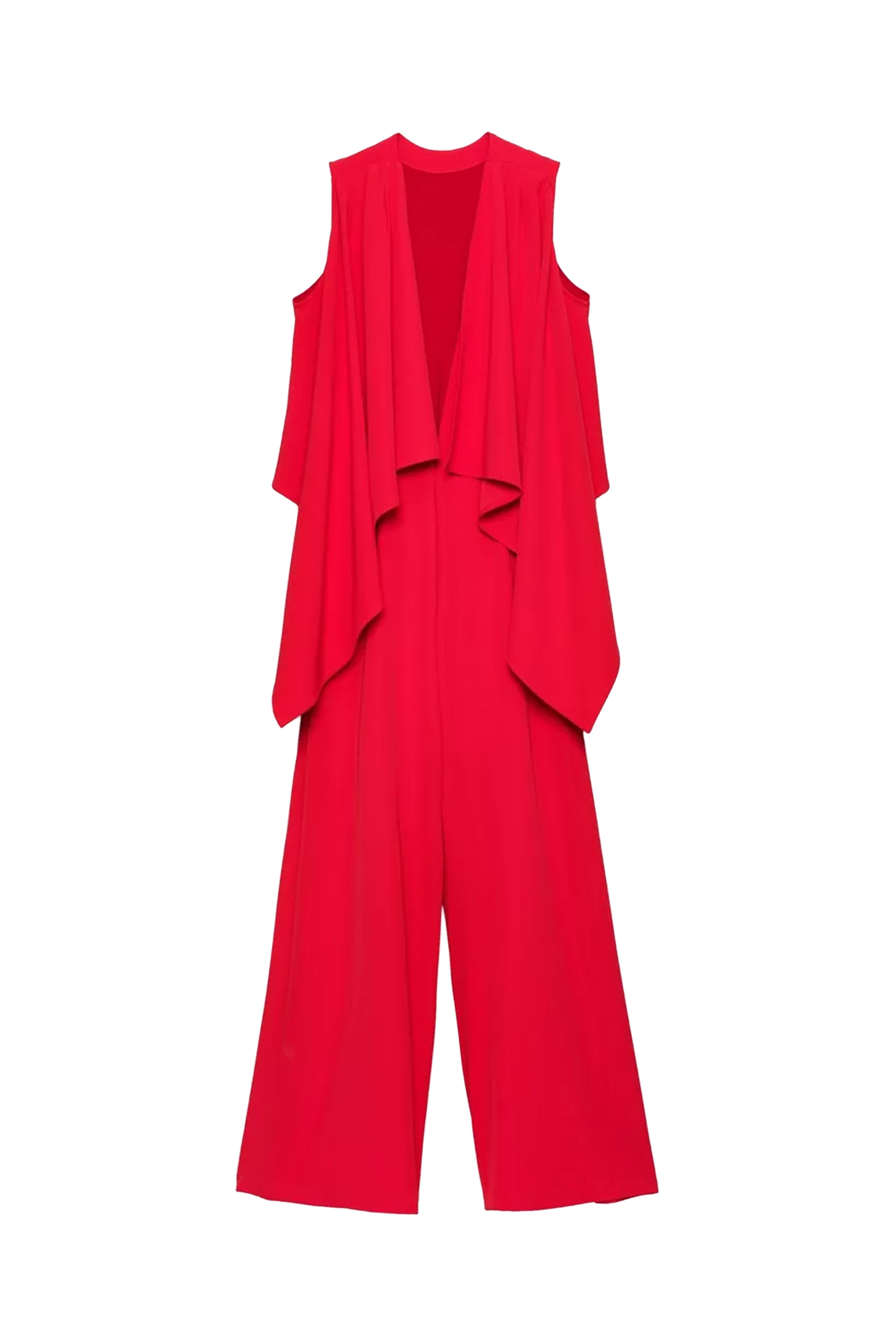 Dames jumpsuit/tuinbroek rood