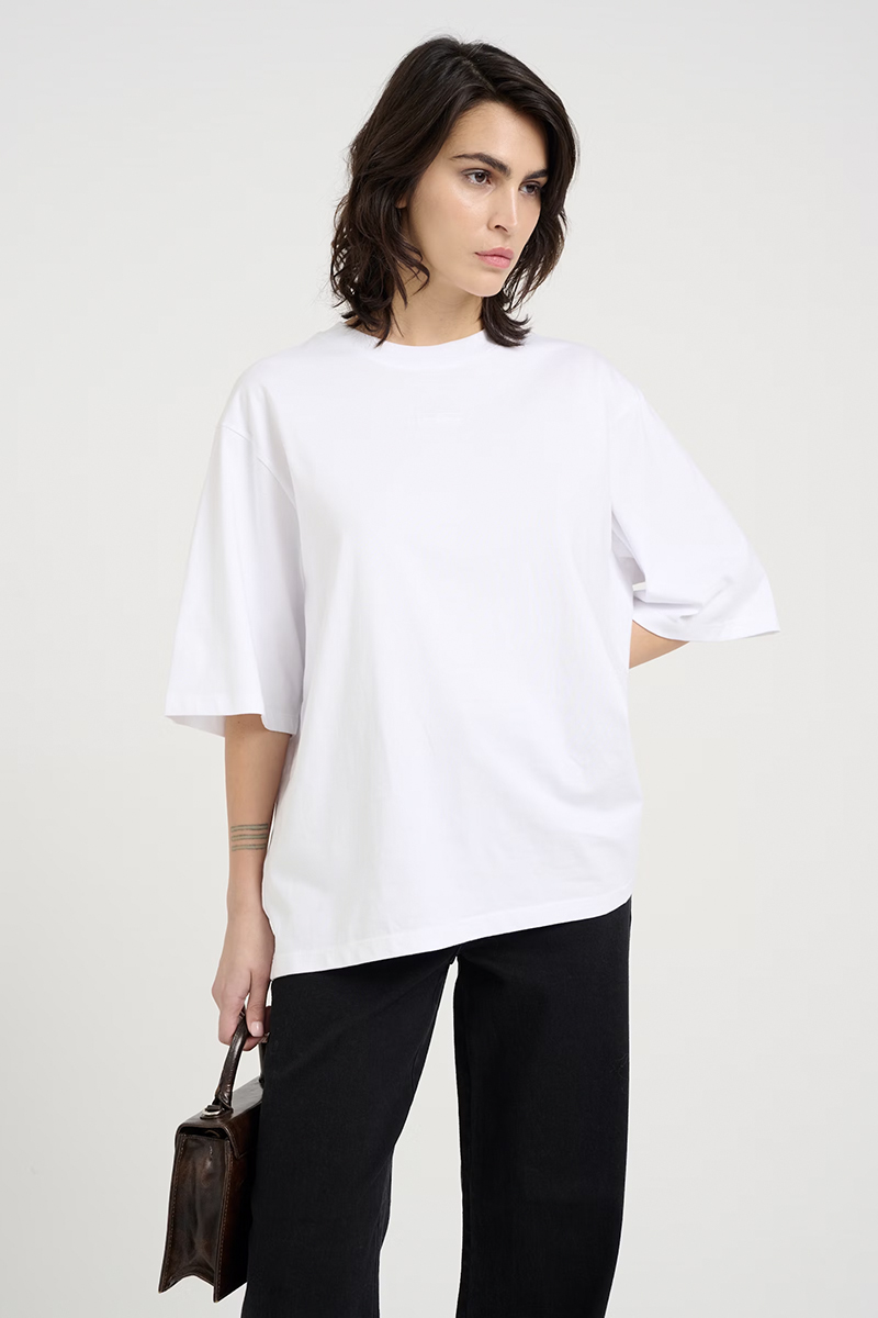 Dames t-shirt korte mouw wit