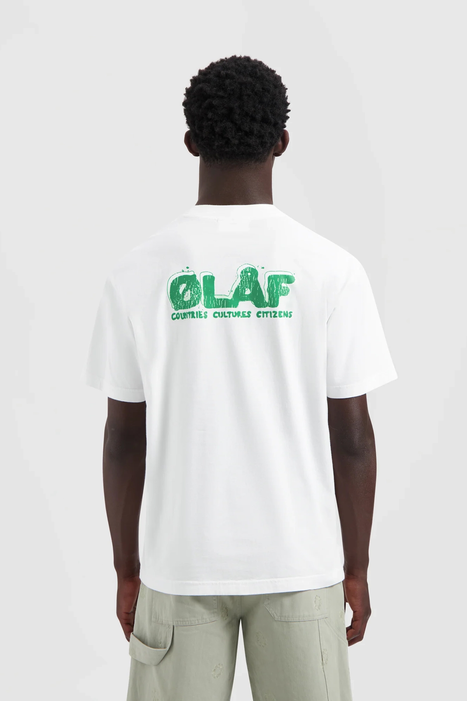 Olaf Hussein SPUNGE LOGO TEE Wit 3