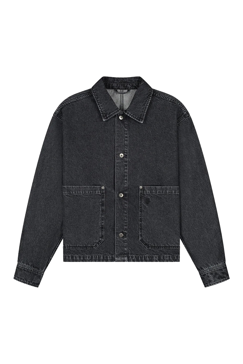 Heren overshirt zwart