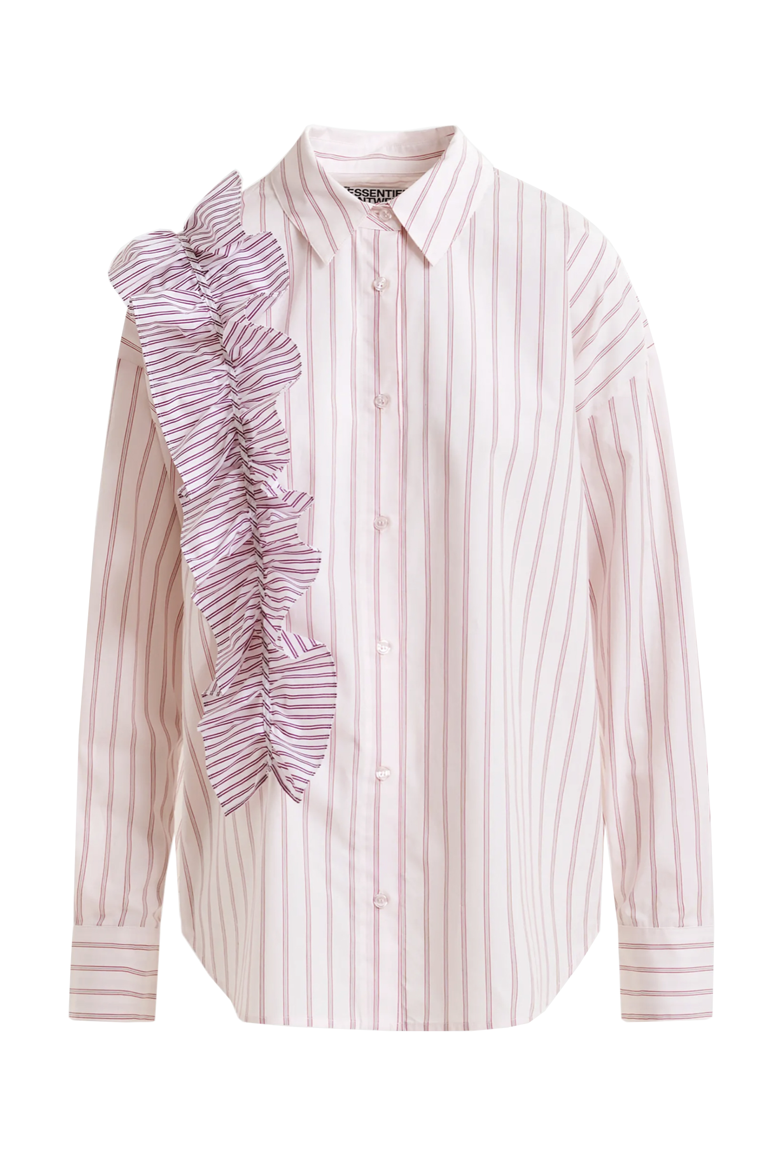 Dames blouse lange mouw wit