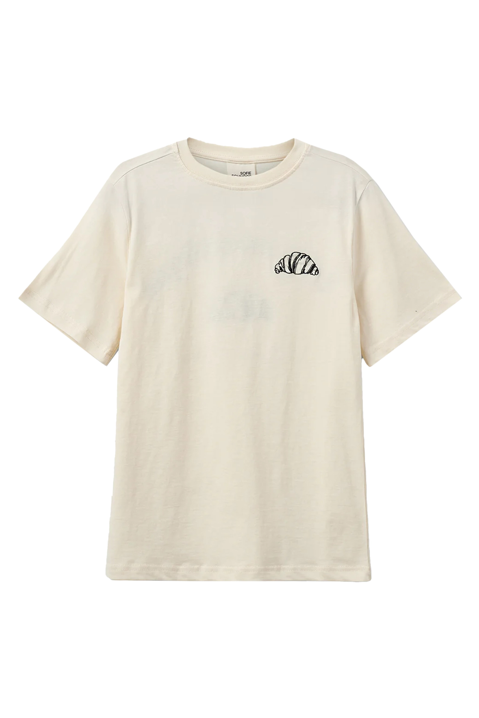 Meisjes t-shirt korte mouw bruin