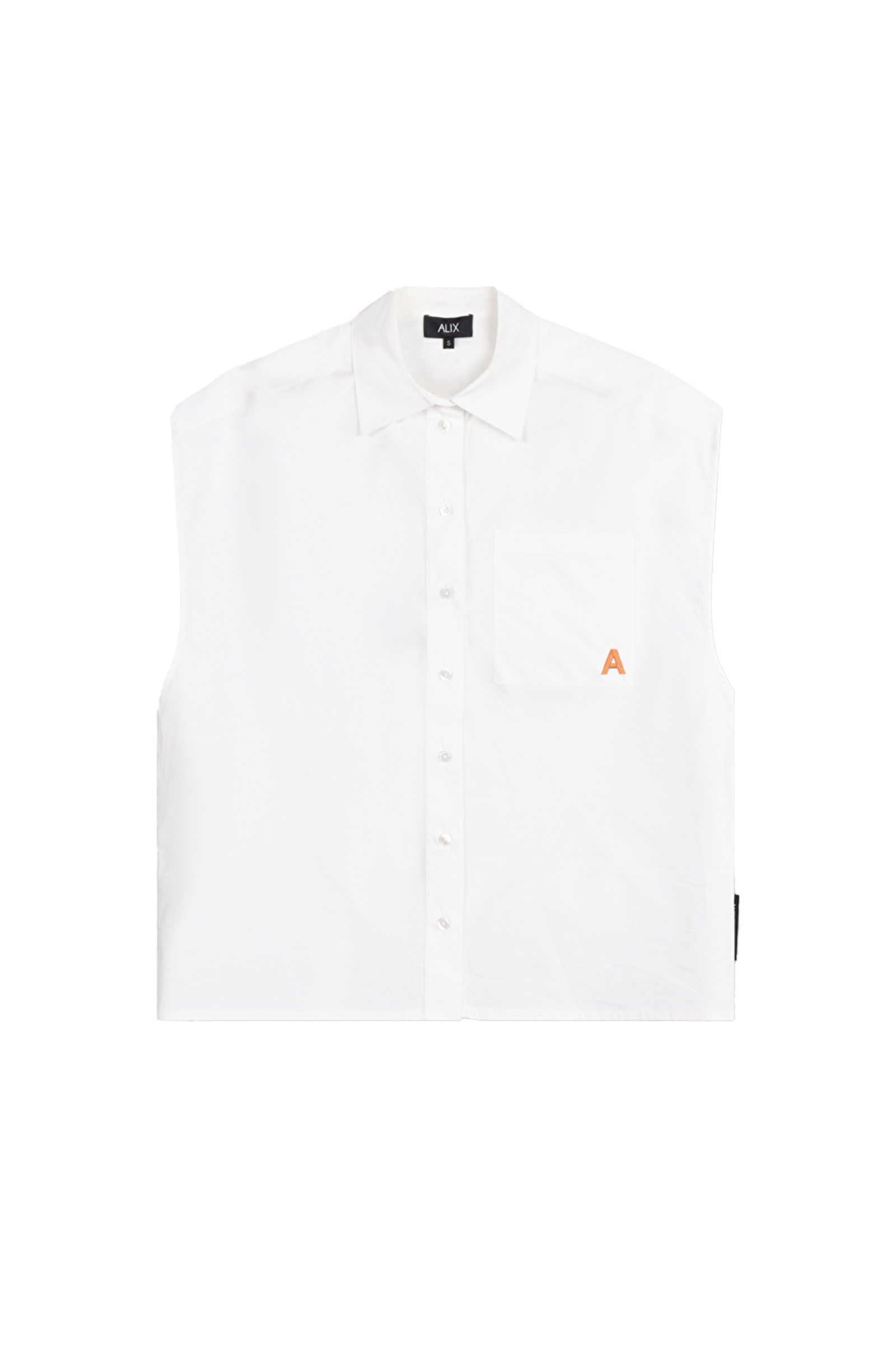 Dames blouse mouwloos wit