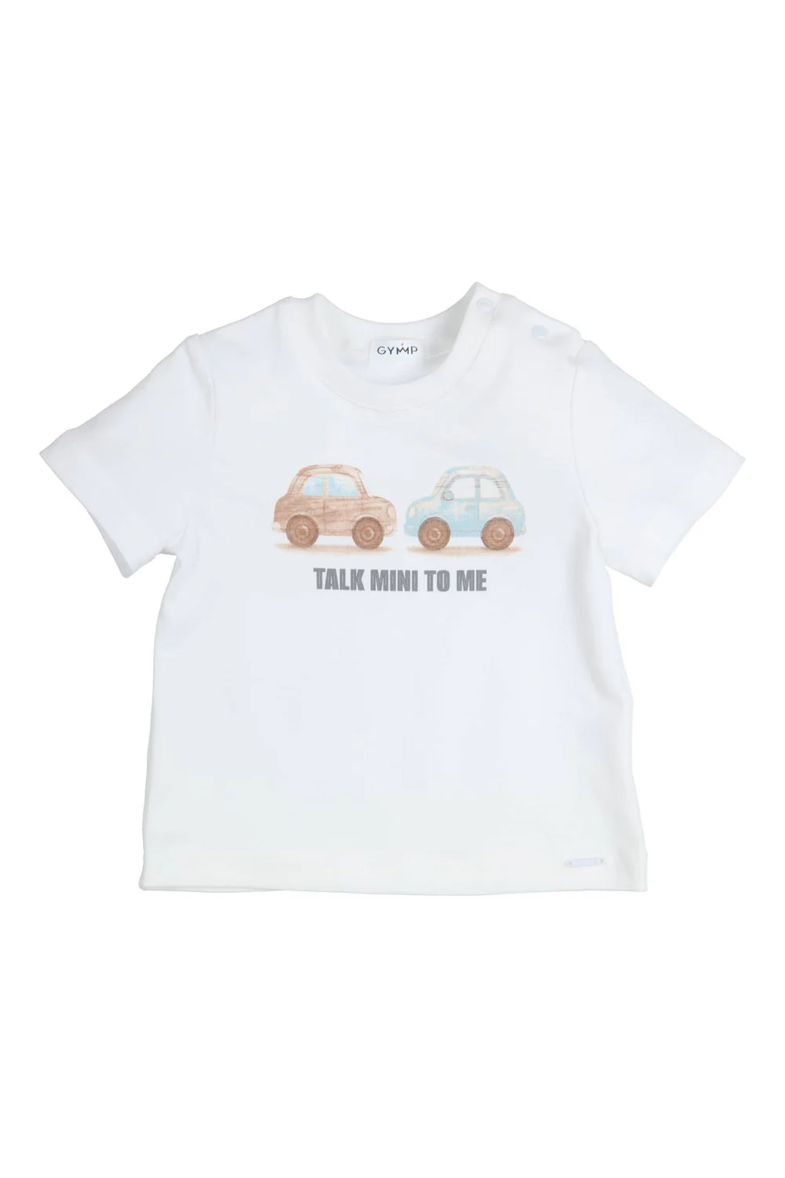 Baby t-shirt korte mouw ecru