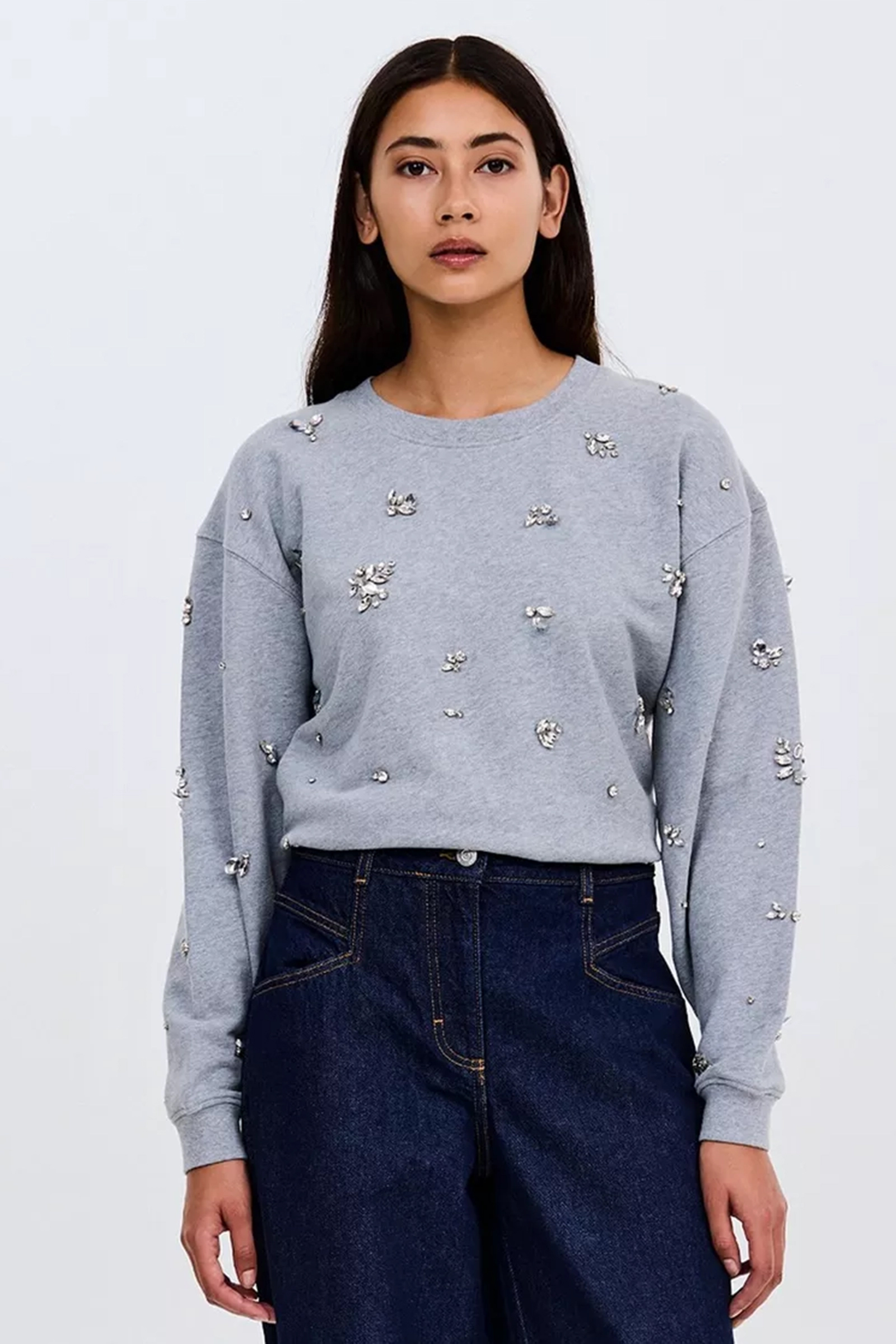 Dames sweater grijs