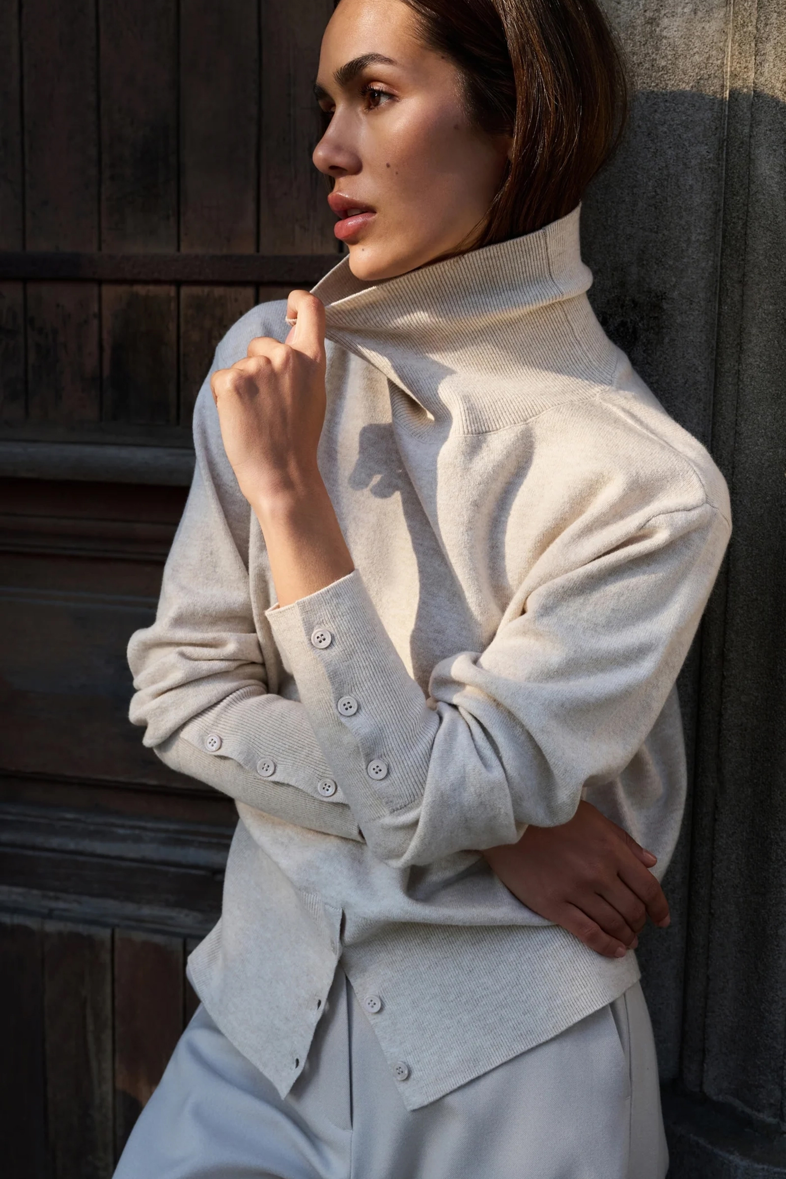 Dames sweater grijs